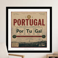 Portugal Football Chemistry periodic table design with cities Lisbon, Porto, Braga.