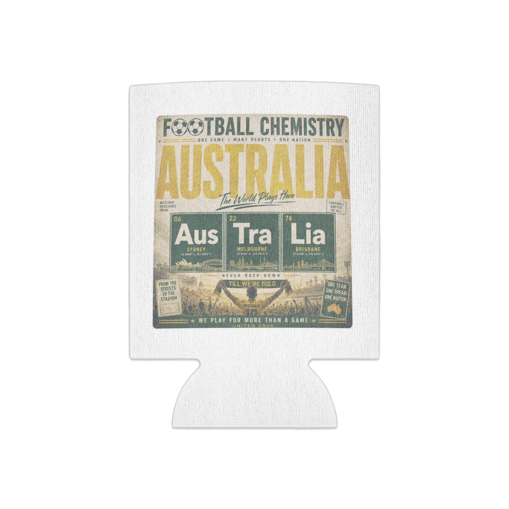 Football Chemistry Australia design with team stats and city locations.