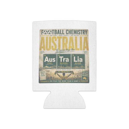 Football Chemistry Australia design with team stats and city locations.