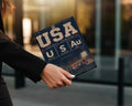 Magazine cover featuring "USA FOOTBALL CHEMISTRY" with cities and "UNITED 2026" text.