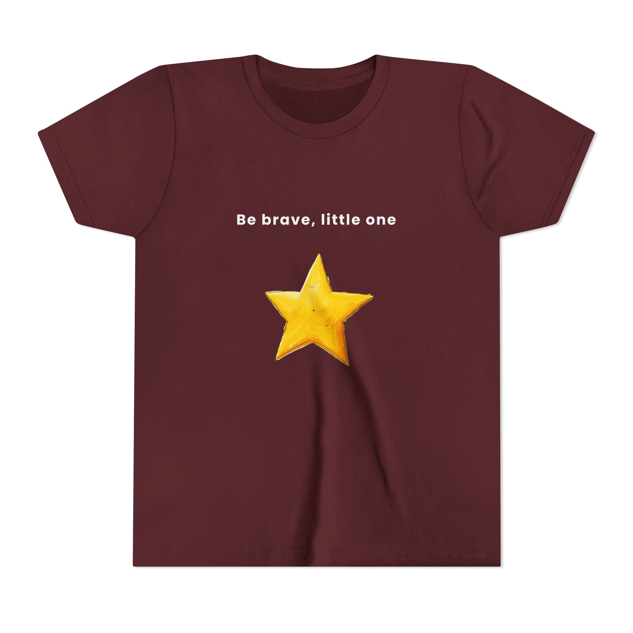 Be Brave Little One | Kids Motivational Graphic Handdrawn Star T-Shirt