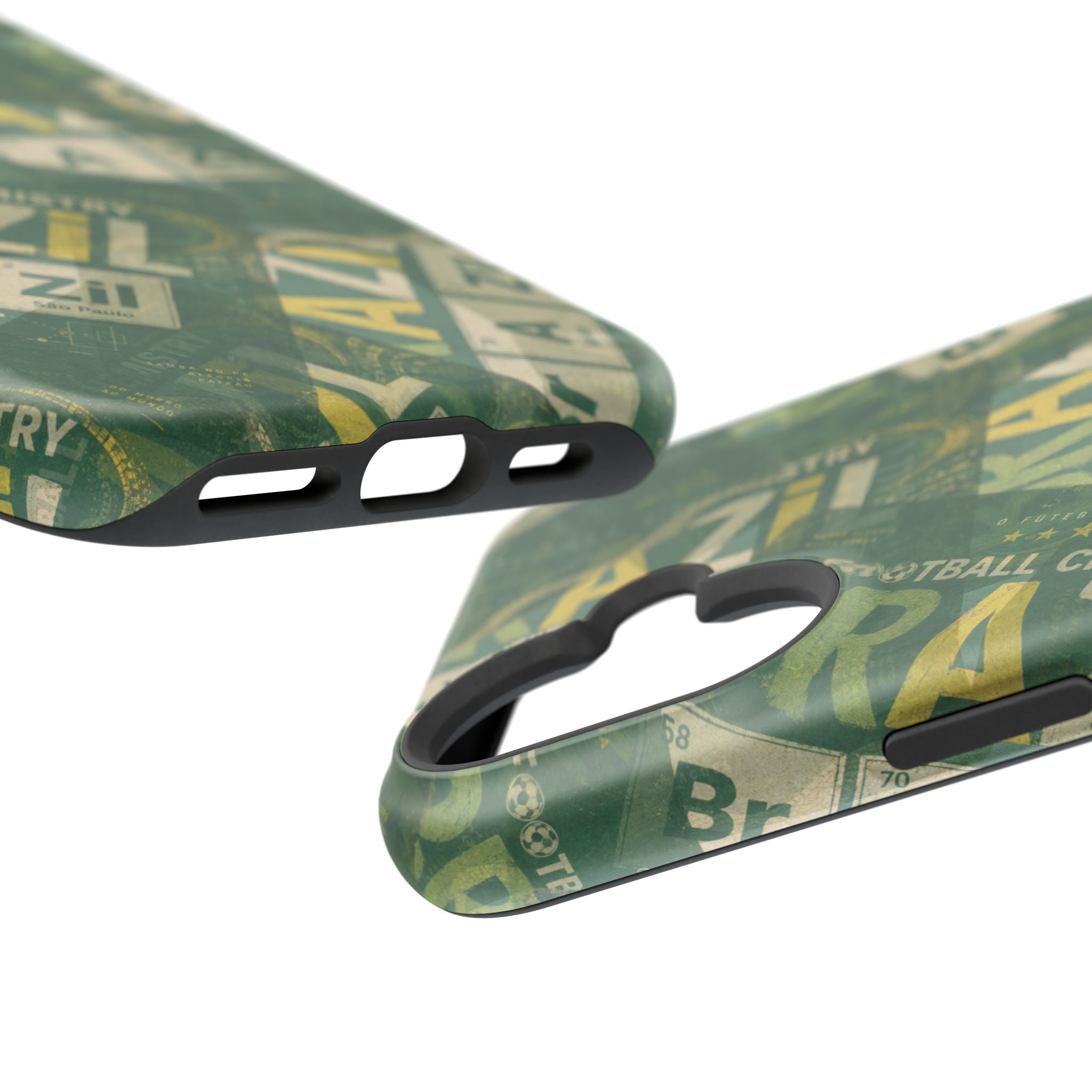 Brazil Football Phone Case | Green, gold, and chemistry.