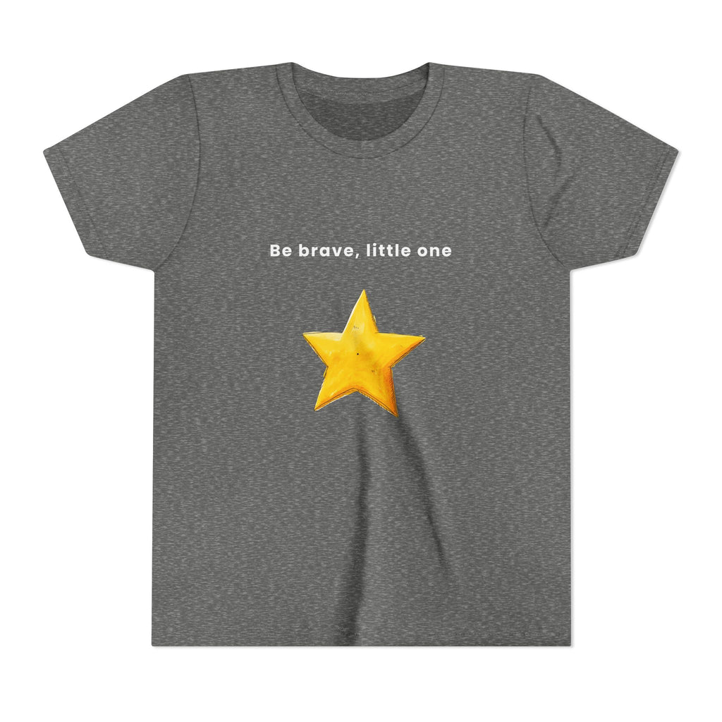 Be Brave Little One | Kids Motivational Graphic Handdrawn Star T-Shirt