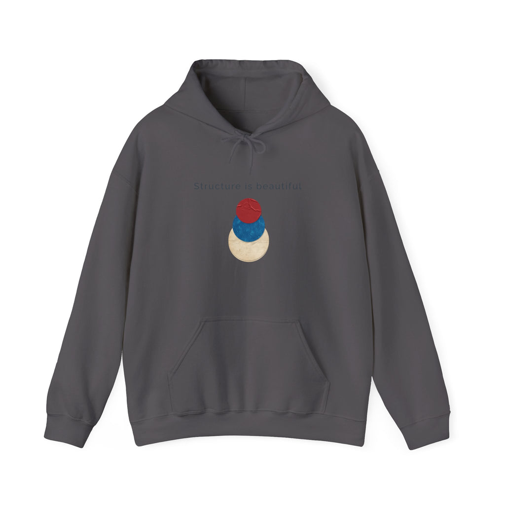 Structure Is Beautiful | Women's Motivational Graphic stacked circles Hoodie