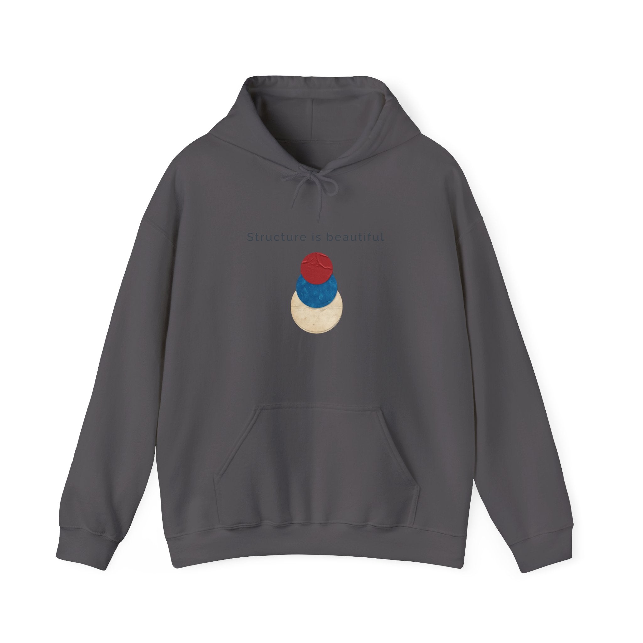 Structure Is Beautiful | Women's Motivational Graphic stacked circles Hoodie
