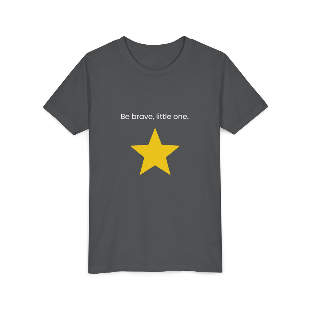 Be Brave Little One | Kids Motivational Graphic Minimalistic Golden Star T-Shirt