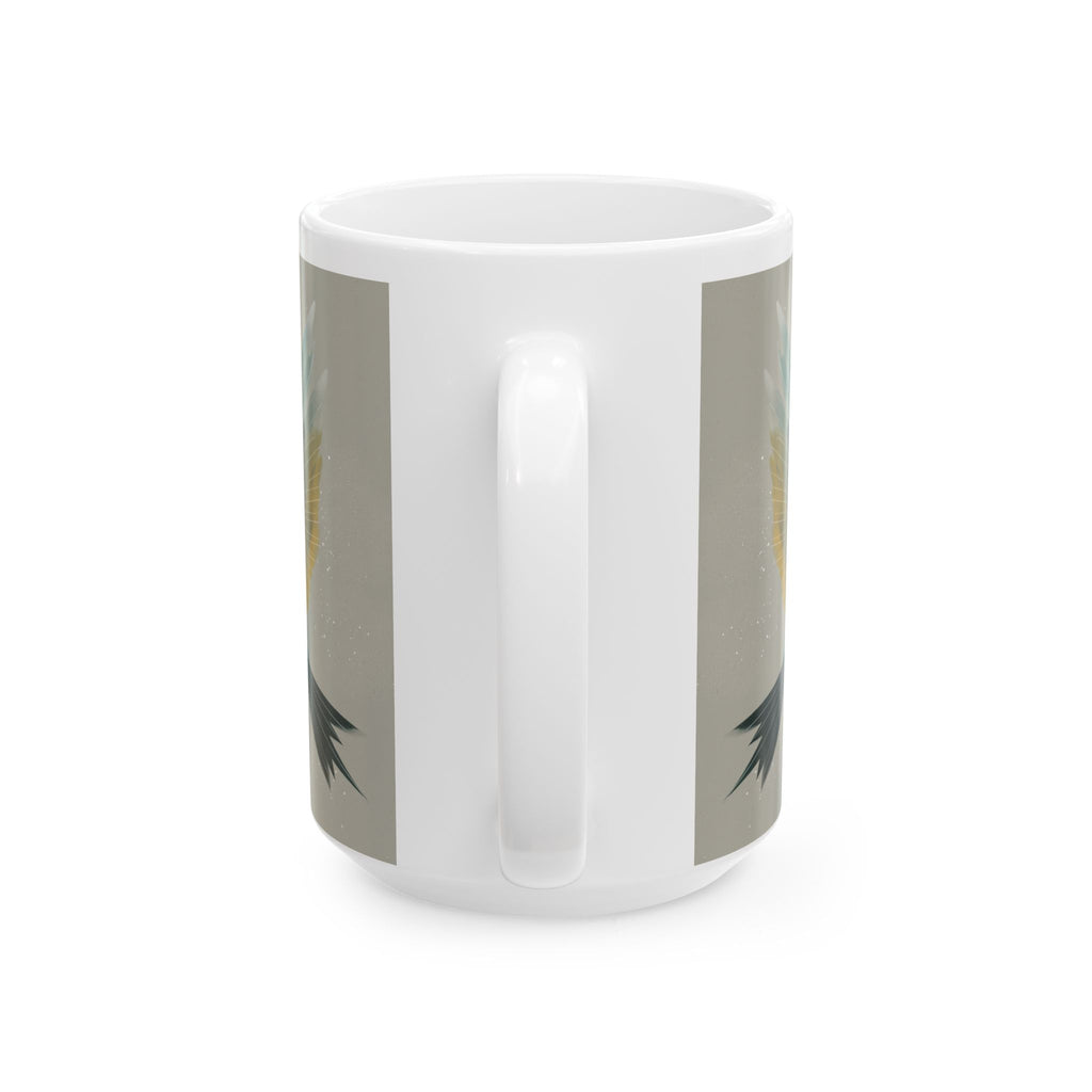 She Flies Forward Ceramic Mug | Motivational Graphic Quiet Lift