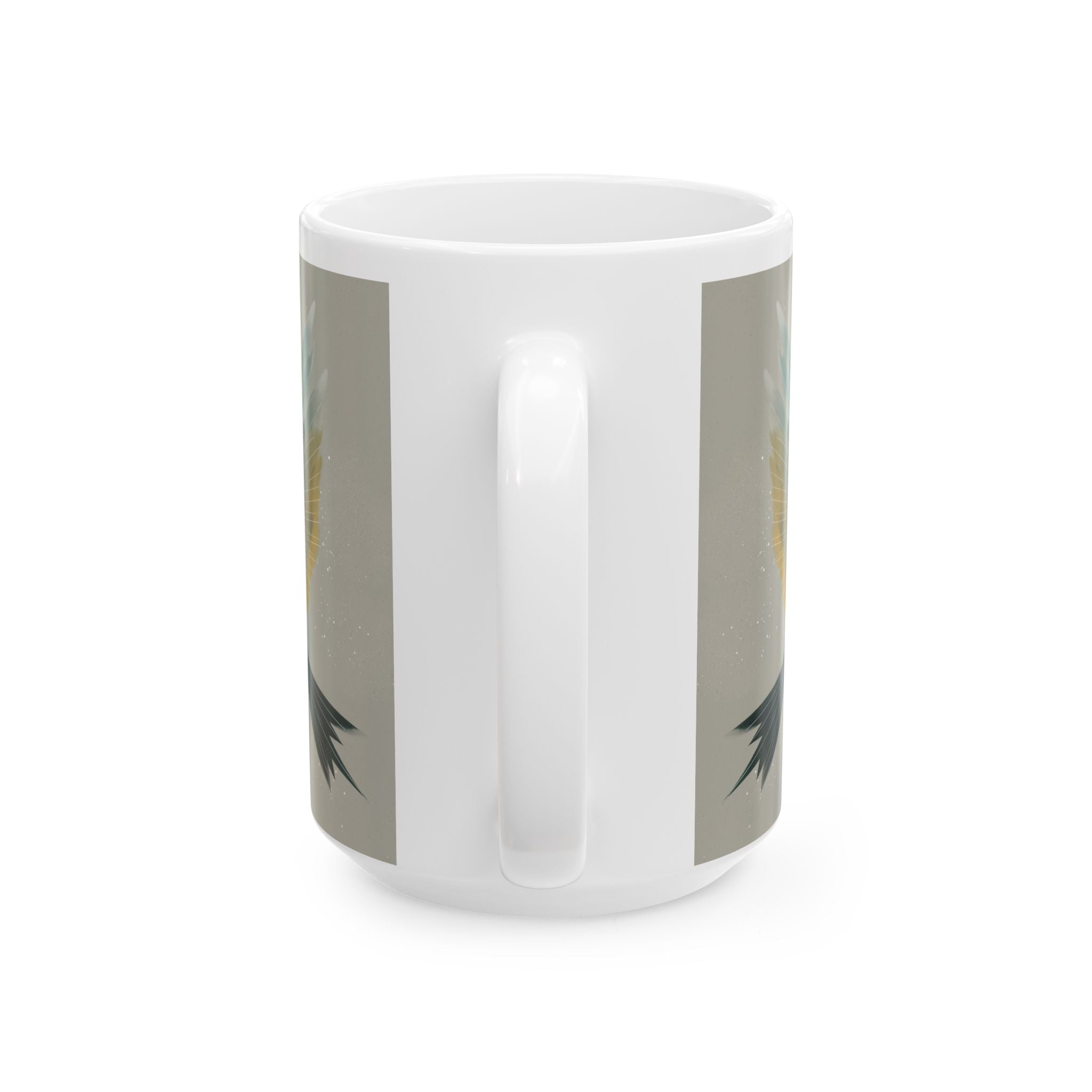 She Flies Forward Ceramic Mug | Motivational Graphic Quiet Lift