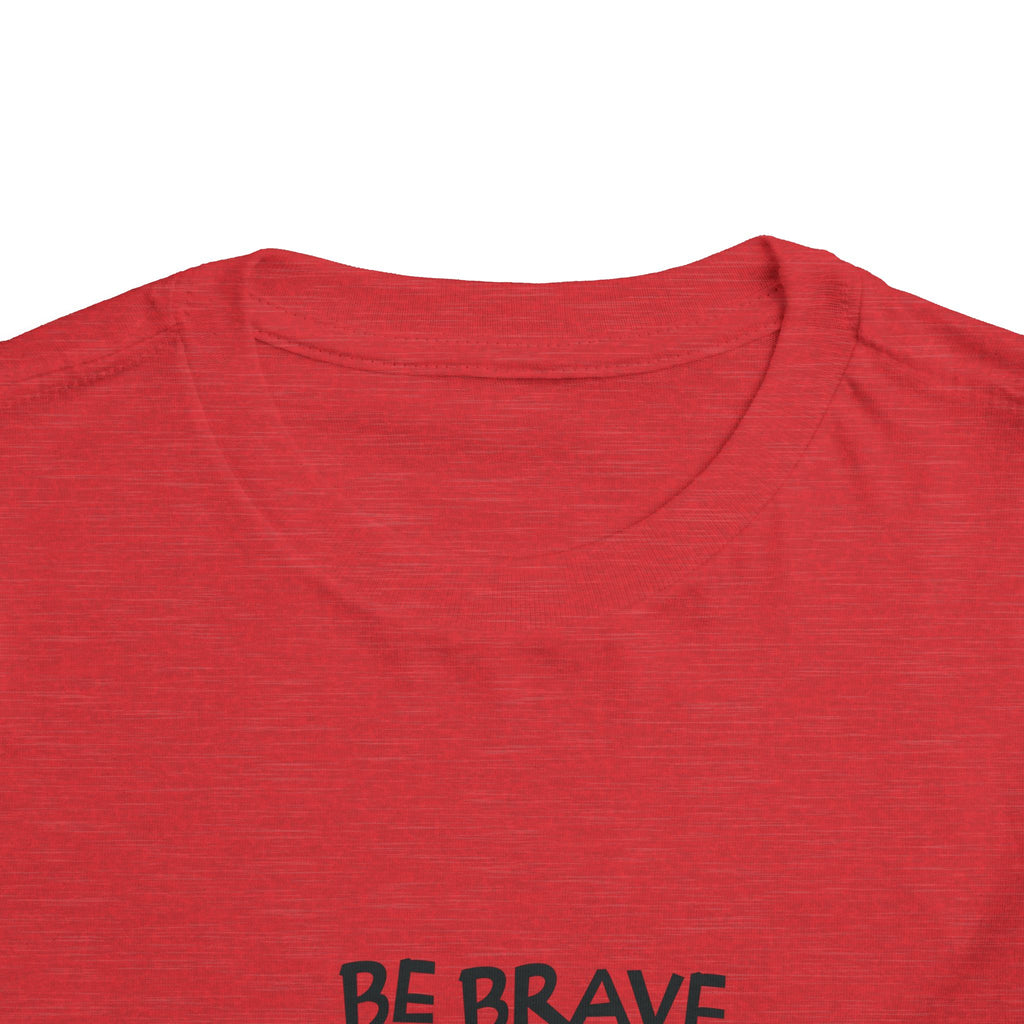 Be Brave Little One | Toddler Motivational Graphic Cute Tiger T-Shirt