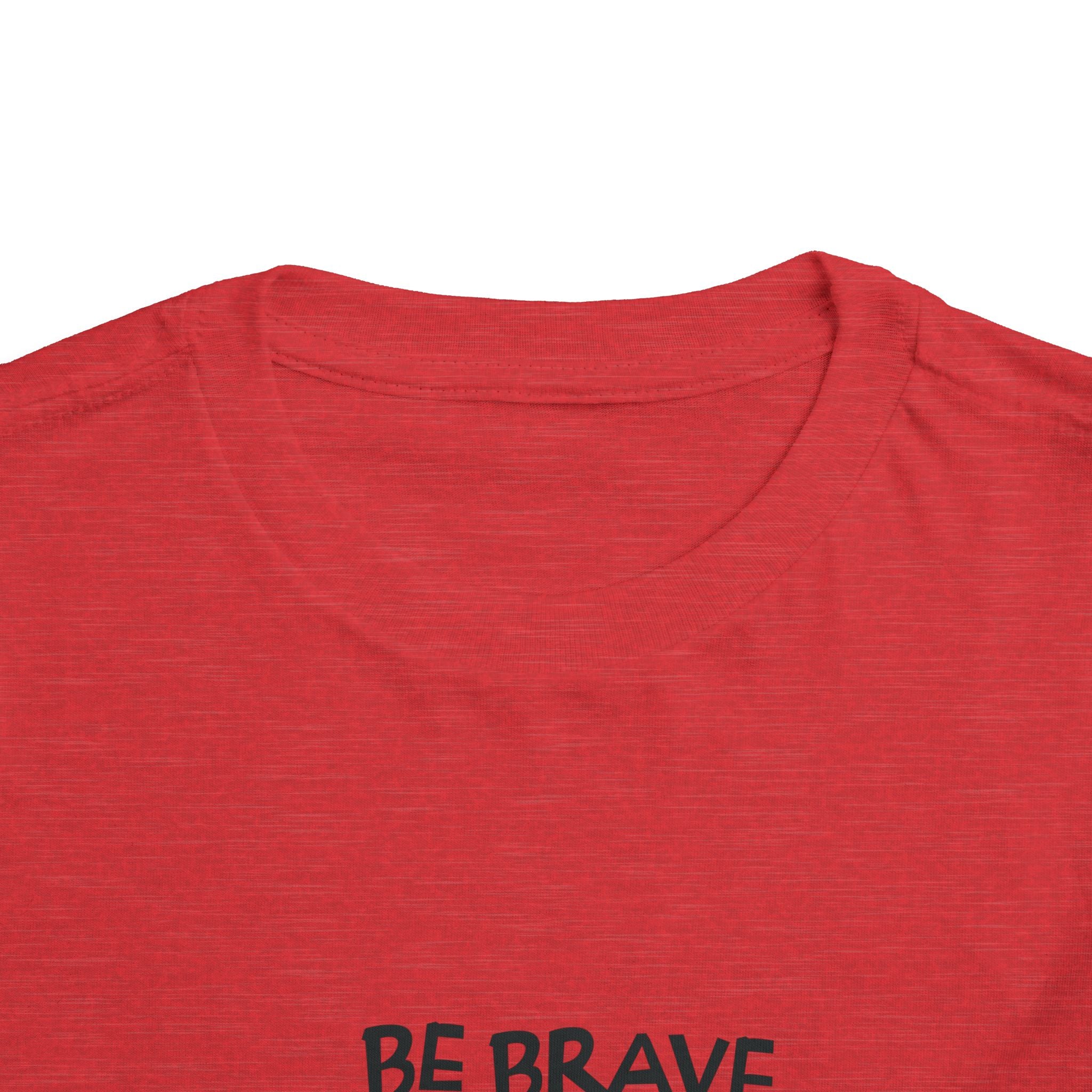 Be Brave Little One | Toddler Motivational Graphic Cute Tiger T-Shirt