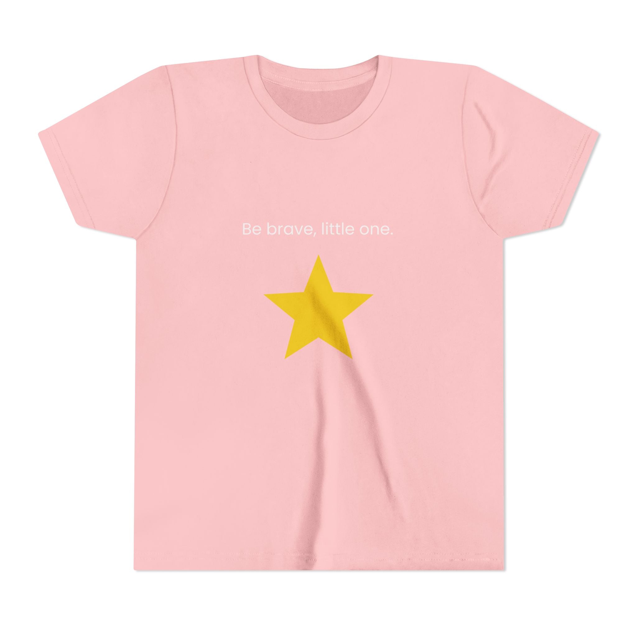 Be Brave Little One | Kids Motivational Graphic Minimalistic Golden Star T-Shirt