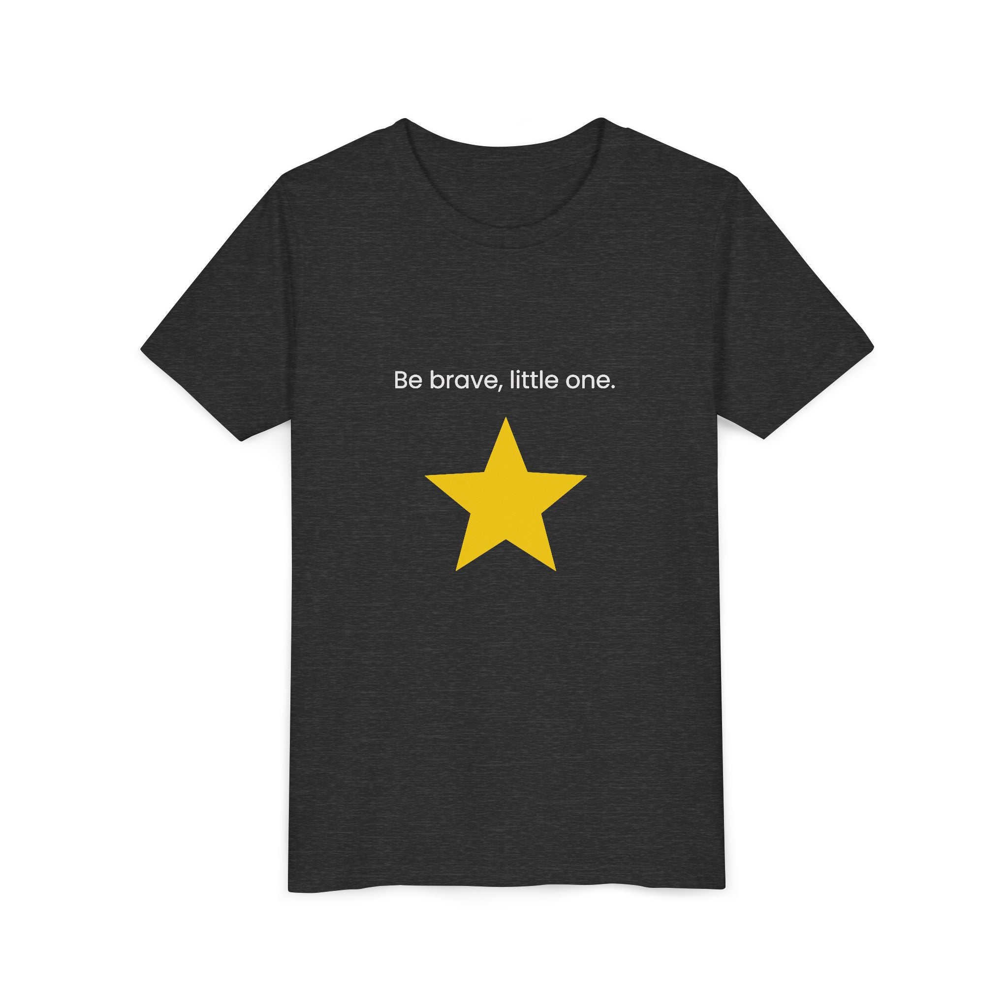 Be Brave Little One | Kids Motivational Graphic Minimalistic Golden Star T-Shirt