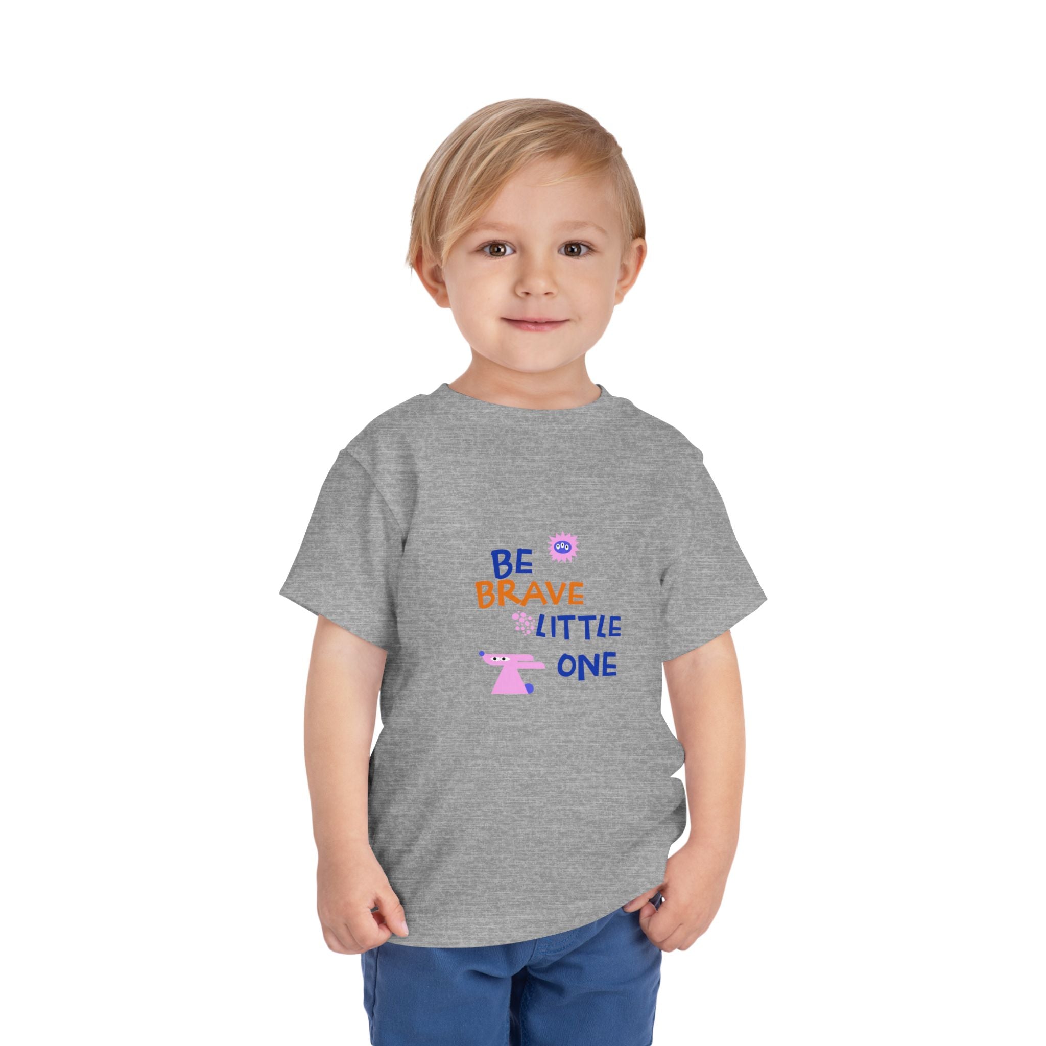 Be Brave Little One | Toddler Motivational Graphic Cute Motivational print T-Shirt