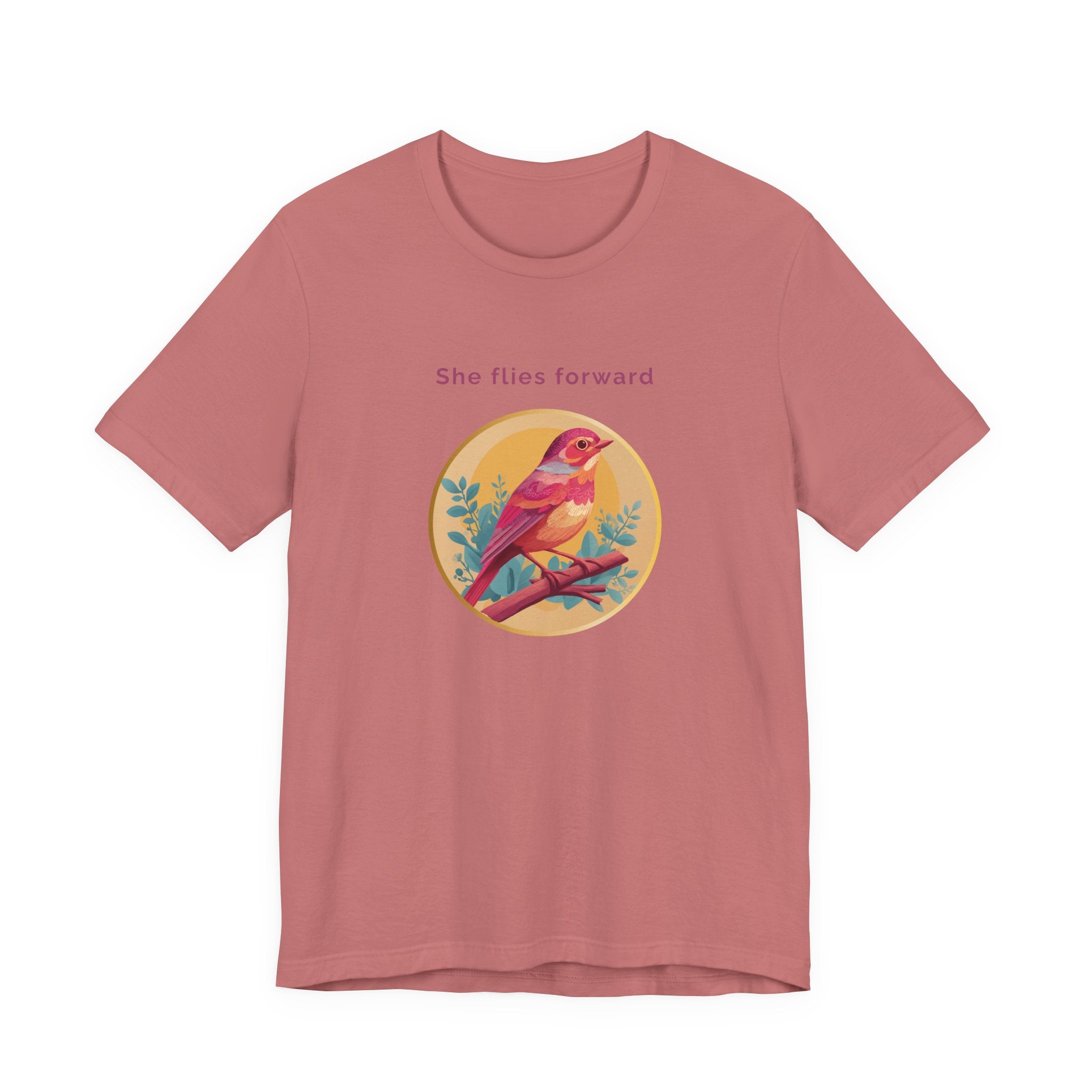 She Flies Forward | Women's Motivational Graphic Soft Ascent T-Shirt
