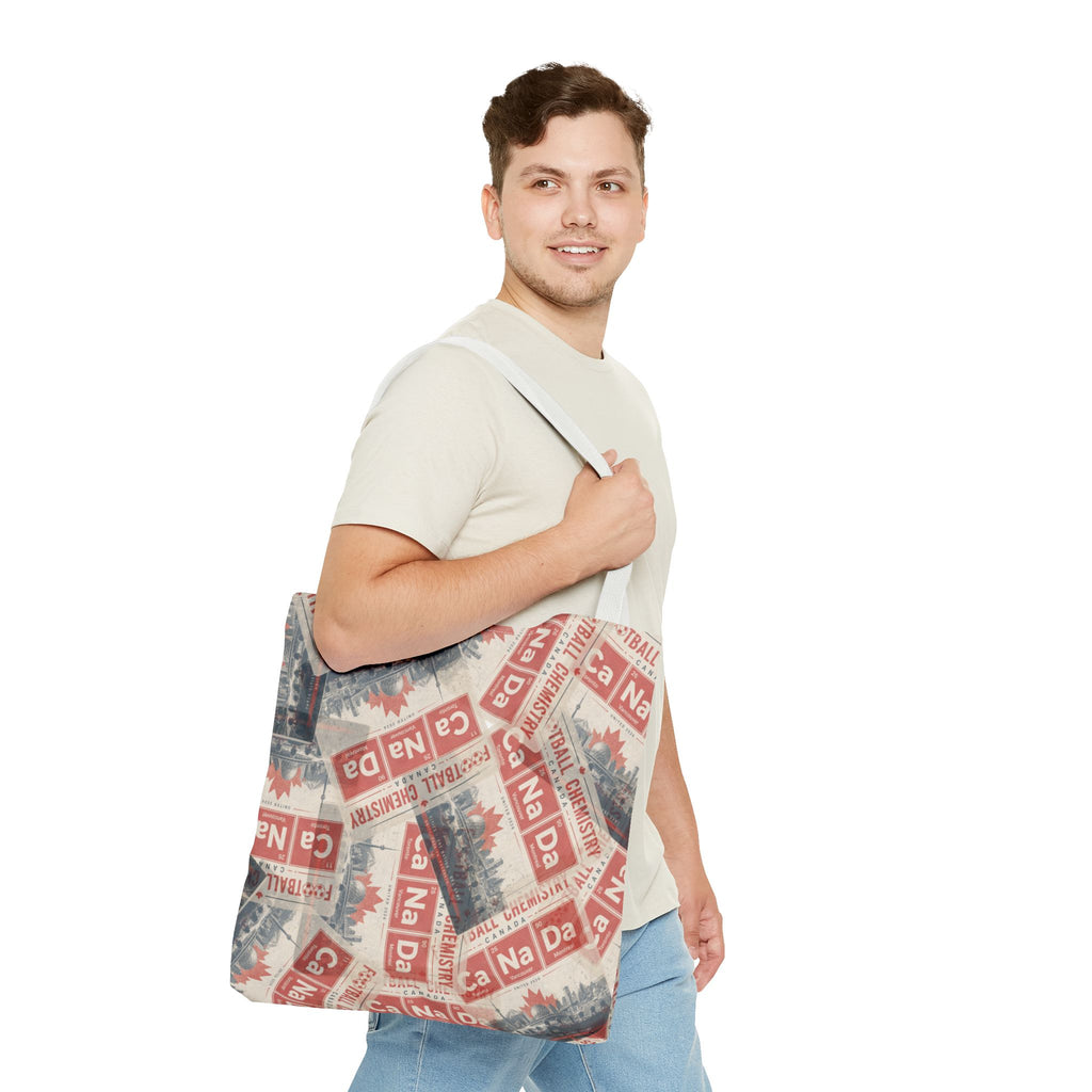 Canada Football Tote Bag | Red. The base element.