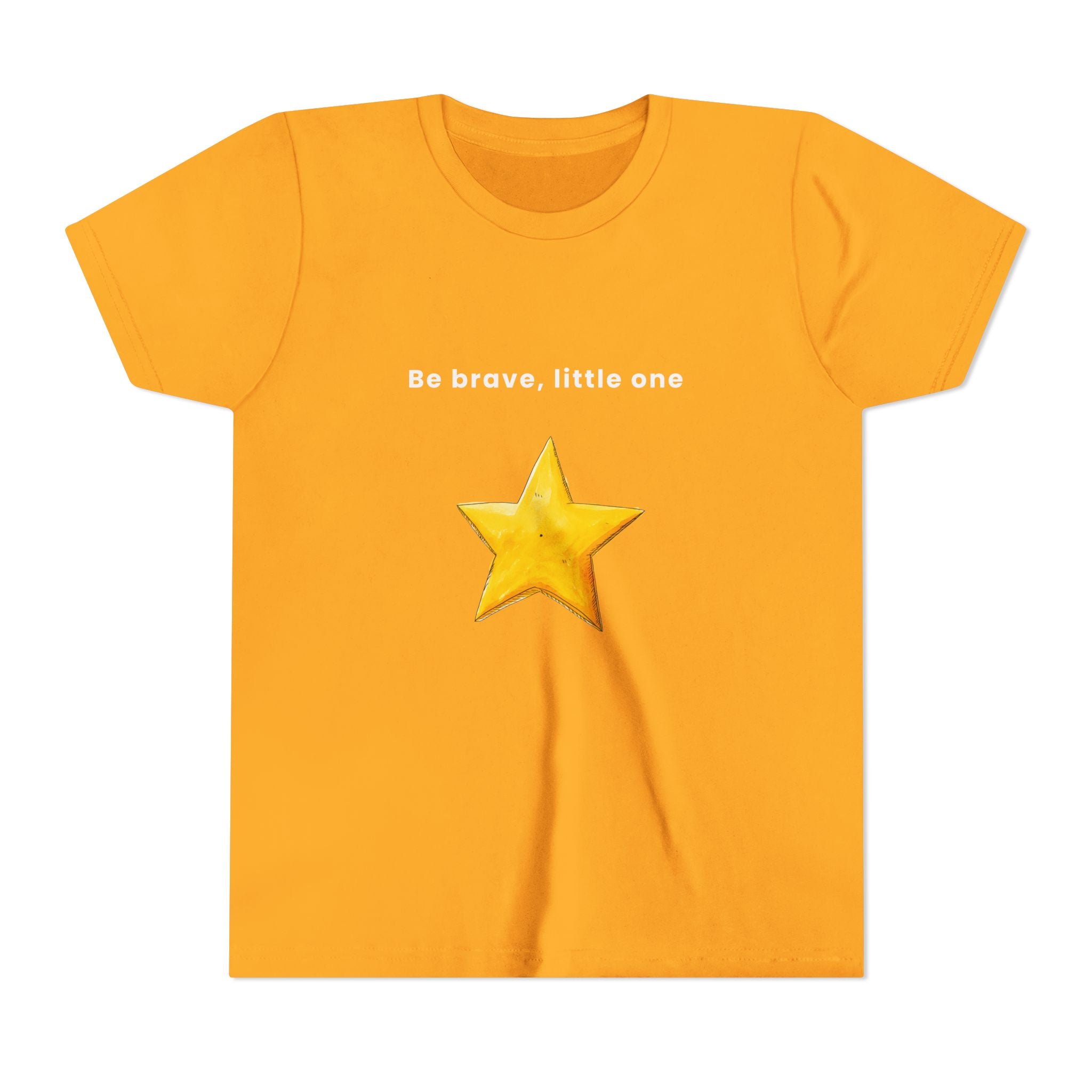 Be Brave Little One | Kids Motivational Graphic Handdrawn Star T-Shirt