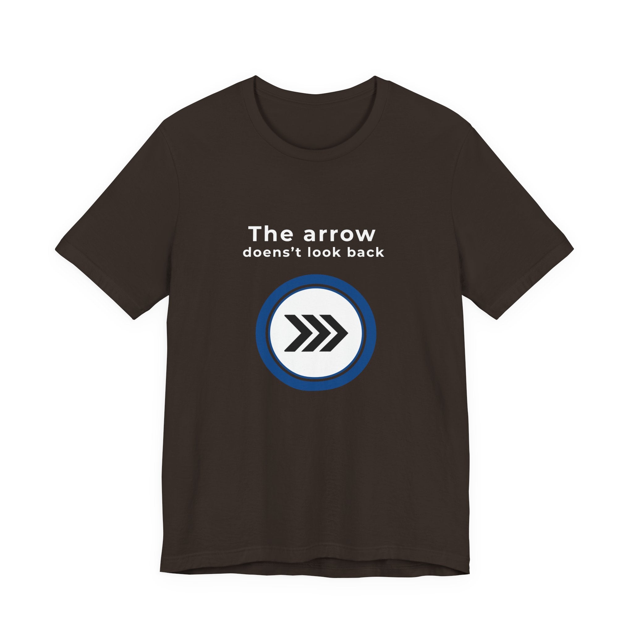 Arrow Circle Graphic Tee — Minimalist Directional Logo T-Shirt