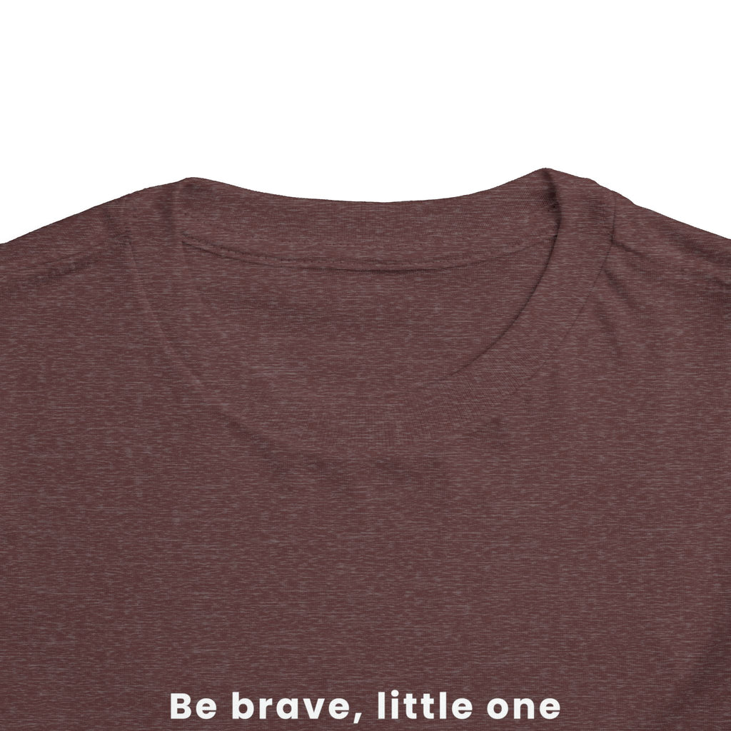 Be Brave Little One | Toddler Motivational Graphic Bronze Star Badge T-Shirt