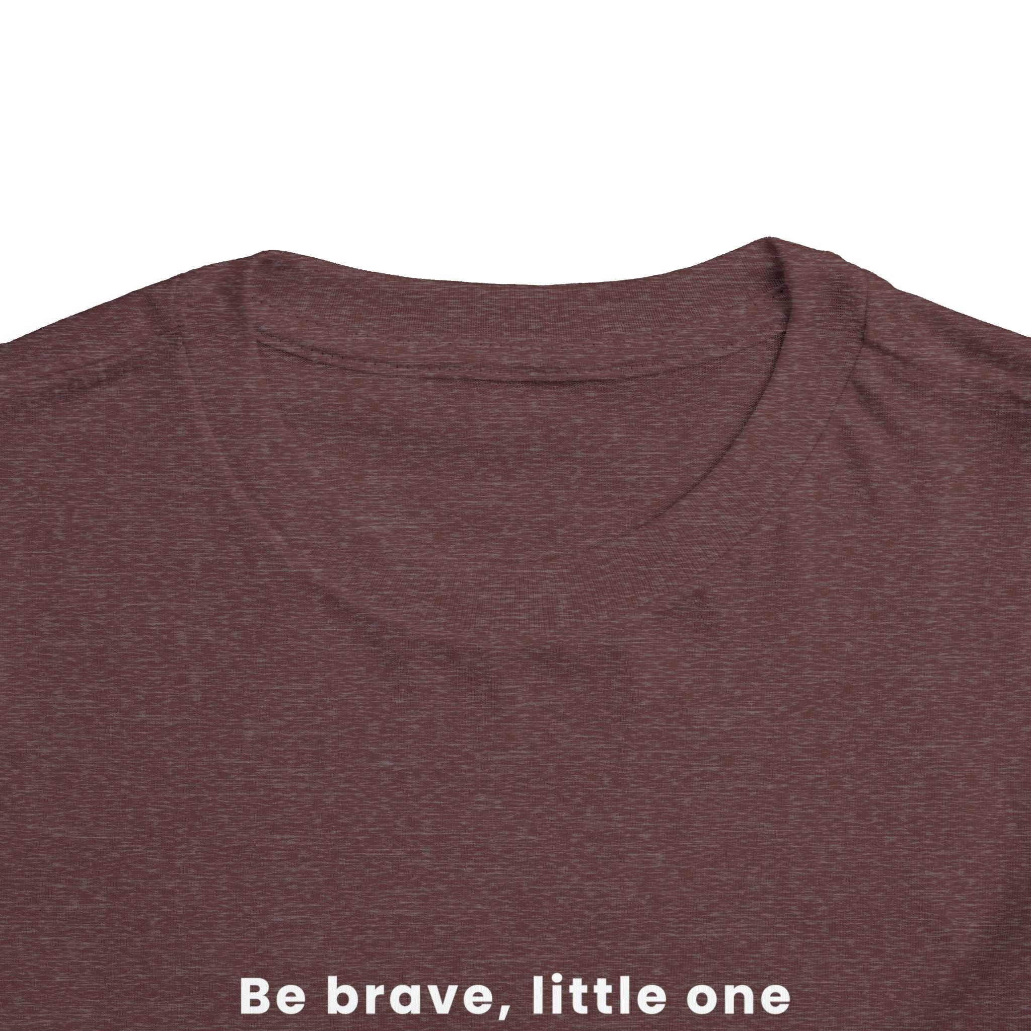 Be Brave Little One | Toddler Motivational Graphic Bronze Star Badge T-Shirt