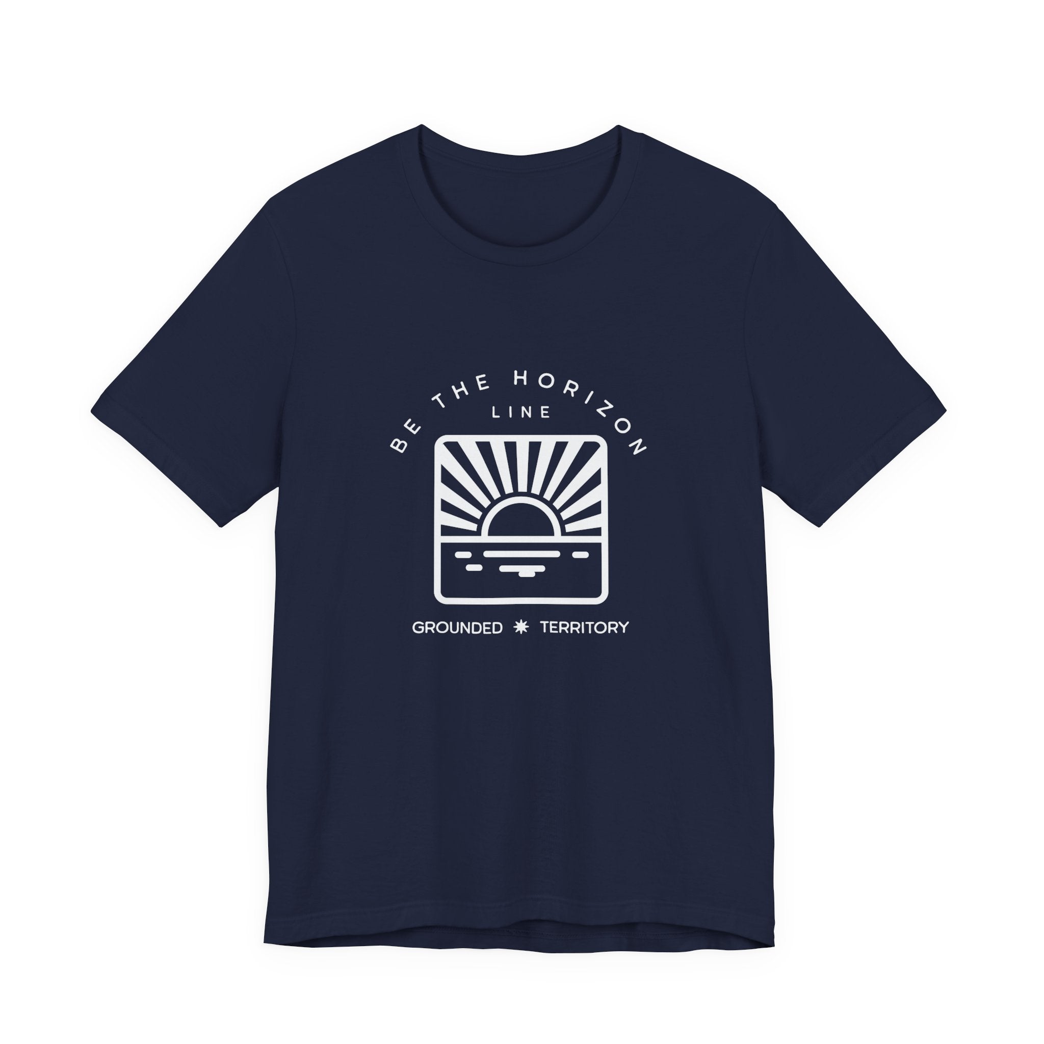 Be the horizon Line | Women's Motivational Graphic Batch Mountain Sunrise T-Shirt