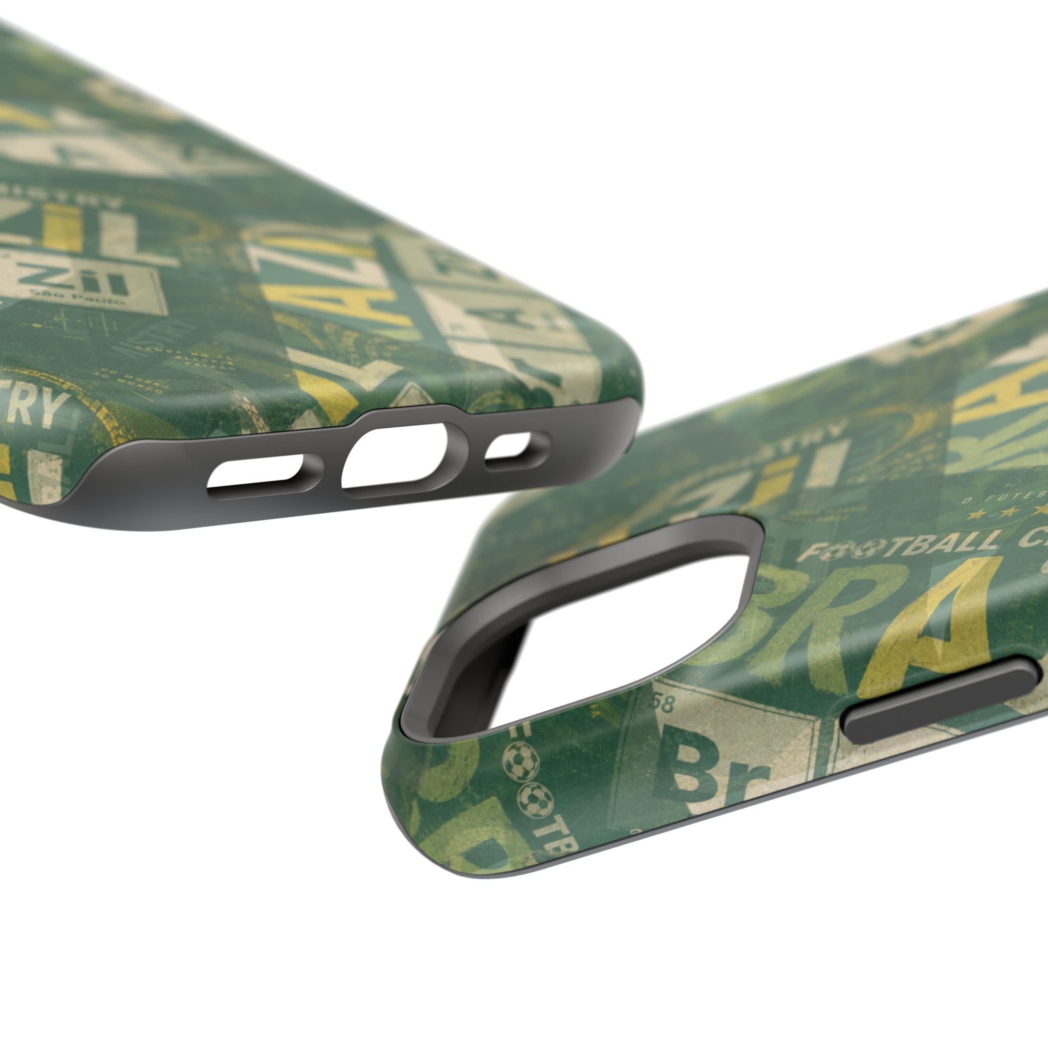 Brazil Football Phone Case | Green, gold, and chemistry.