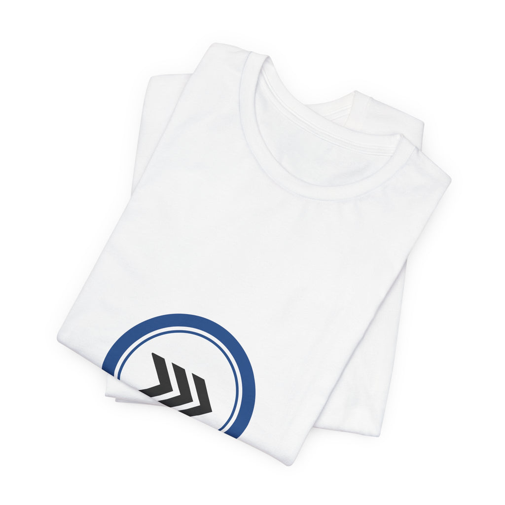 Arrow Circle Graphic Tee — Minimalist Directional Logo T-Shirt