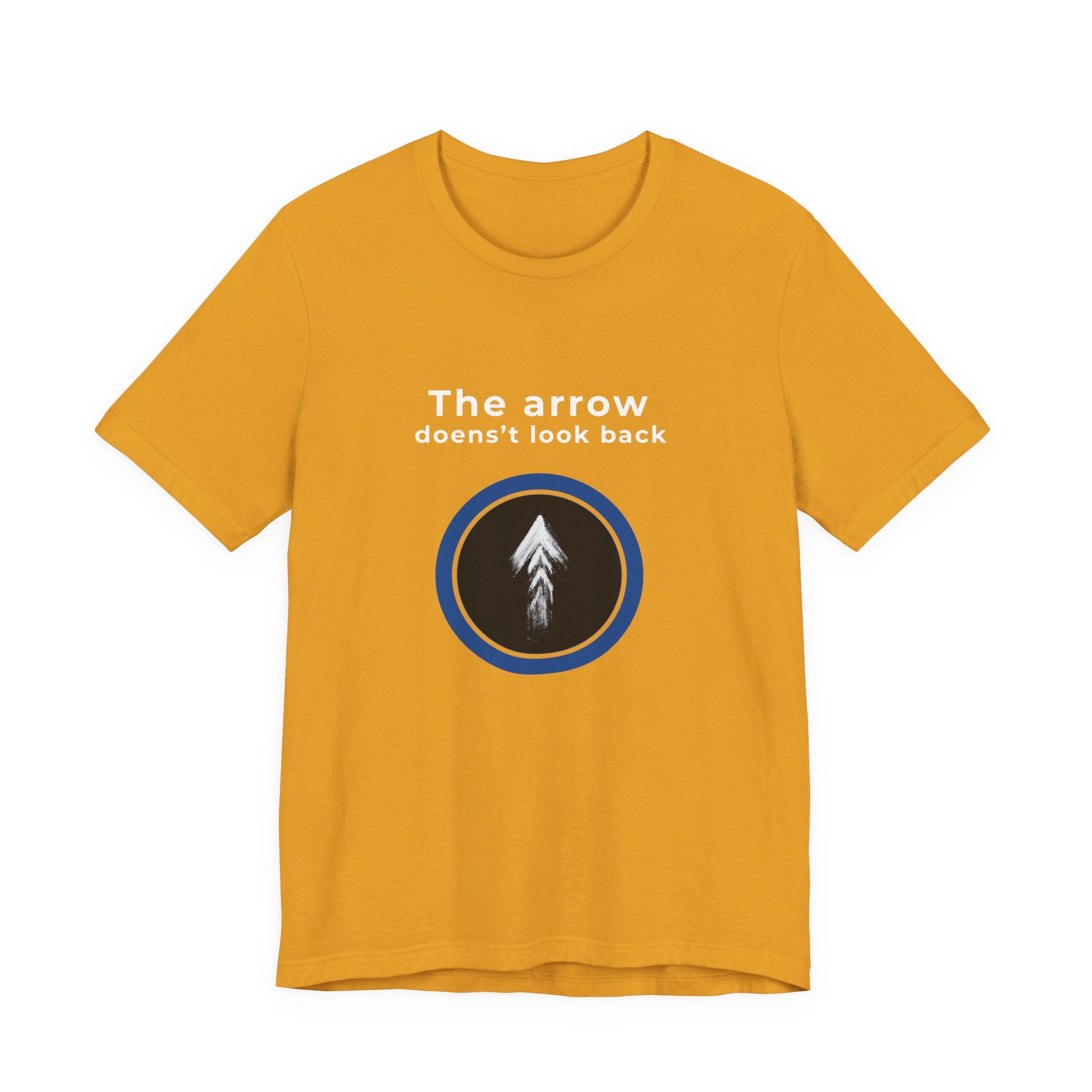 The Arrow Doesn't Look Back | Men's Motivational Graphic Pine Arrow T-Shirt