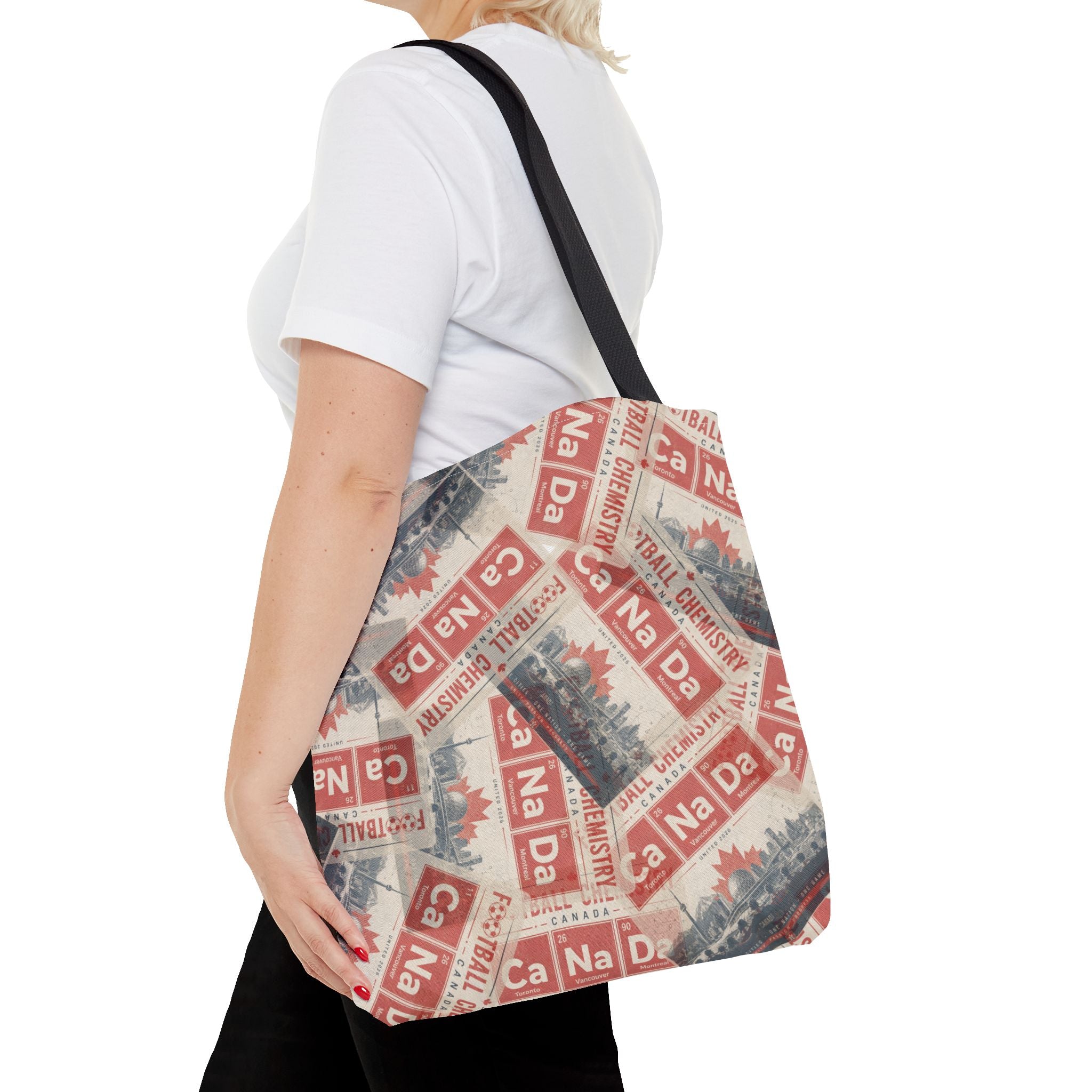 Canada Football Tote Bag | Red. The base element.