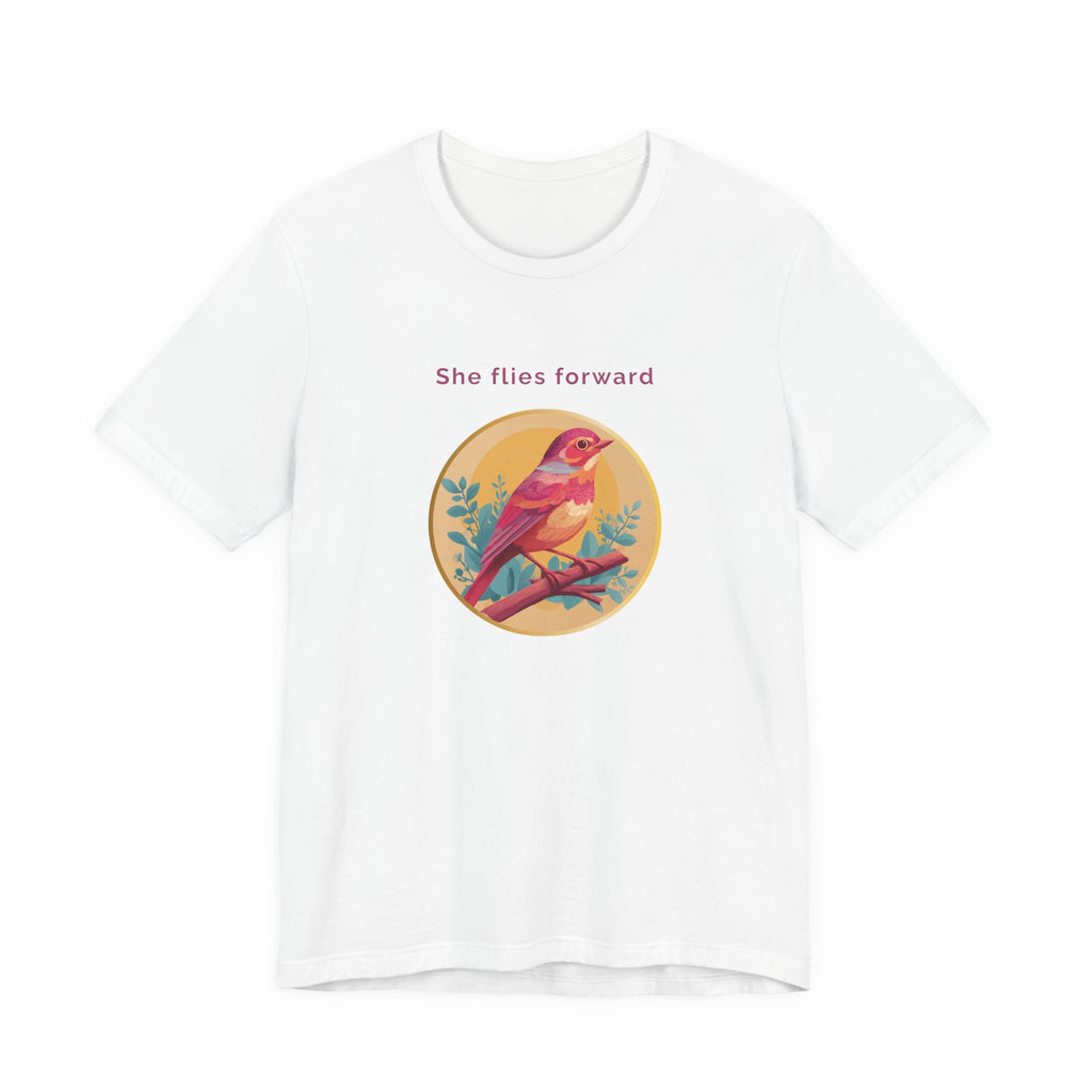 She Flies Forward | Women's Motivational Graphic Soft Ascent T-Shirt
