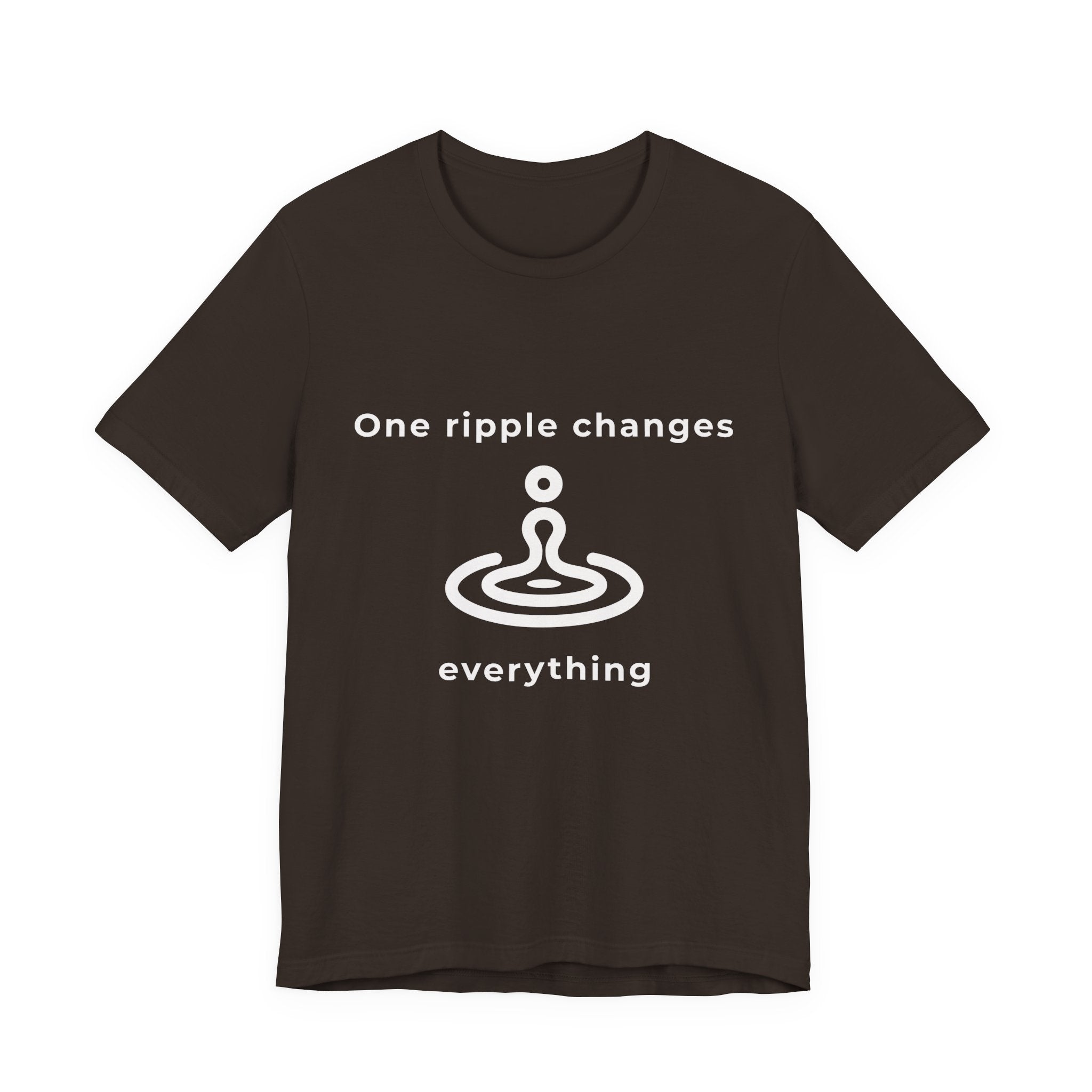 One ripple changes everything | Men's Motivational Graphic Water Ripple T-Shirt