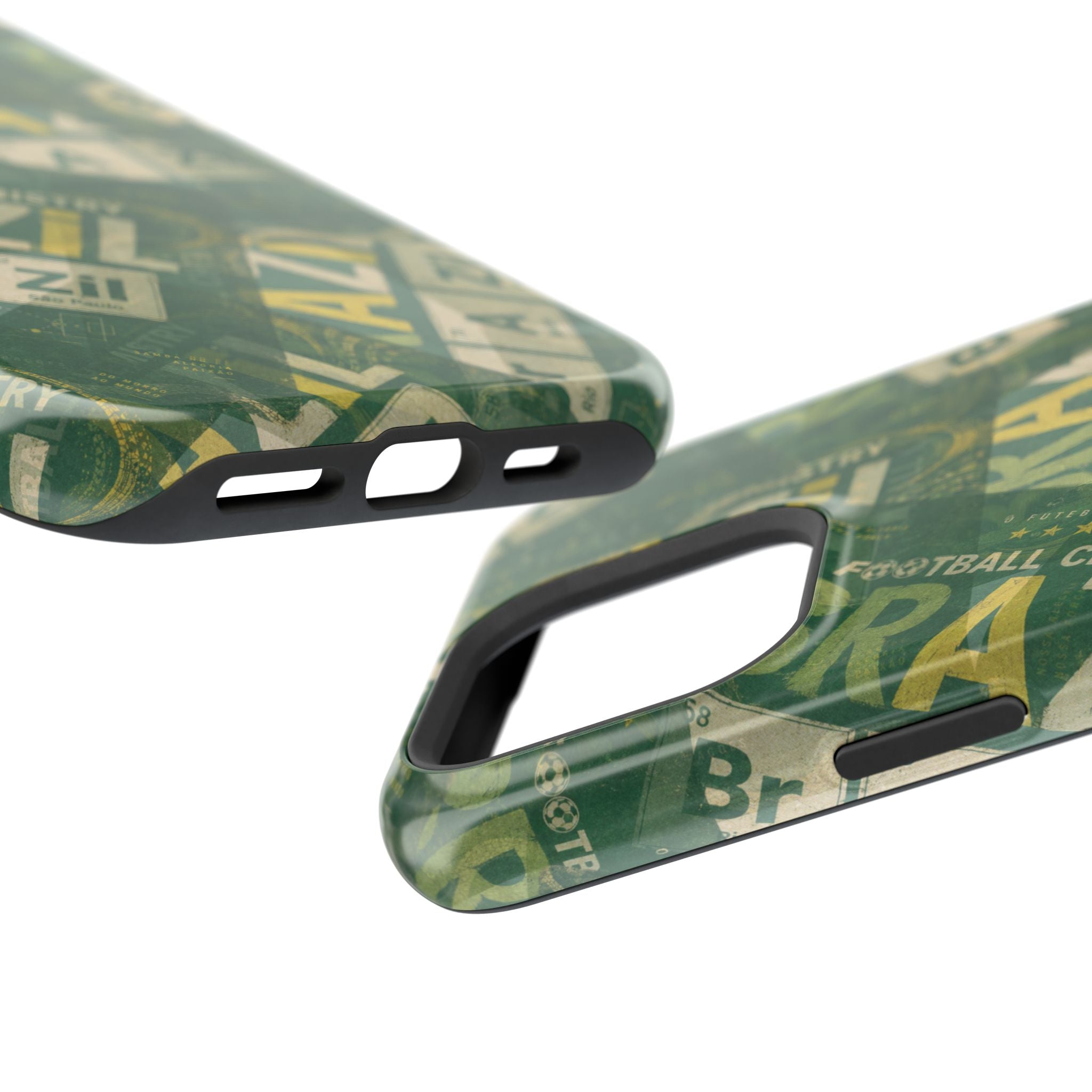 Brazil Football Phone Case | Green, gold, and chemistry.