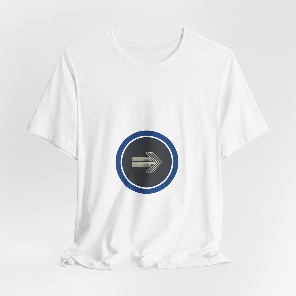 The Arrow Doesn't Look Back | Men's Motivational Graphic Target Arrow T-Shirt