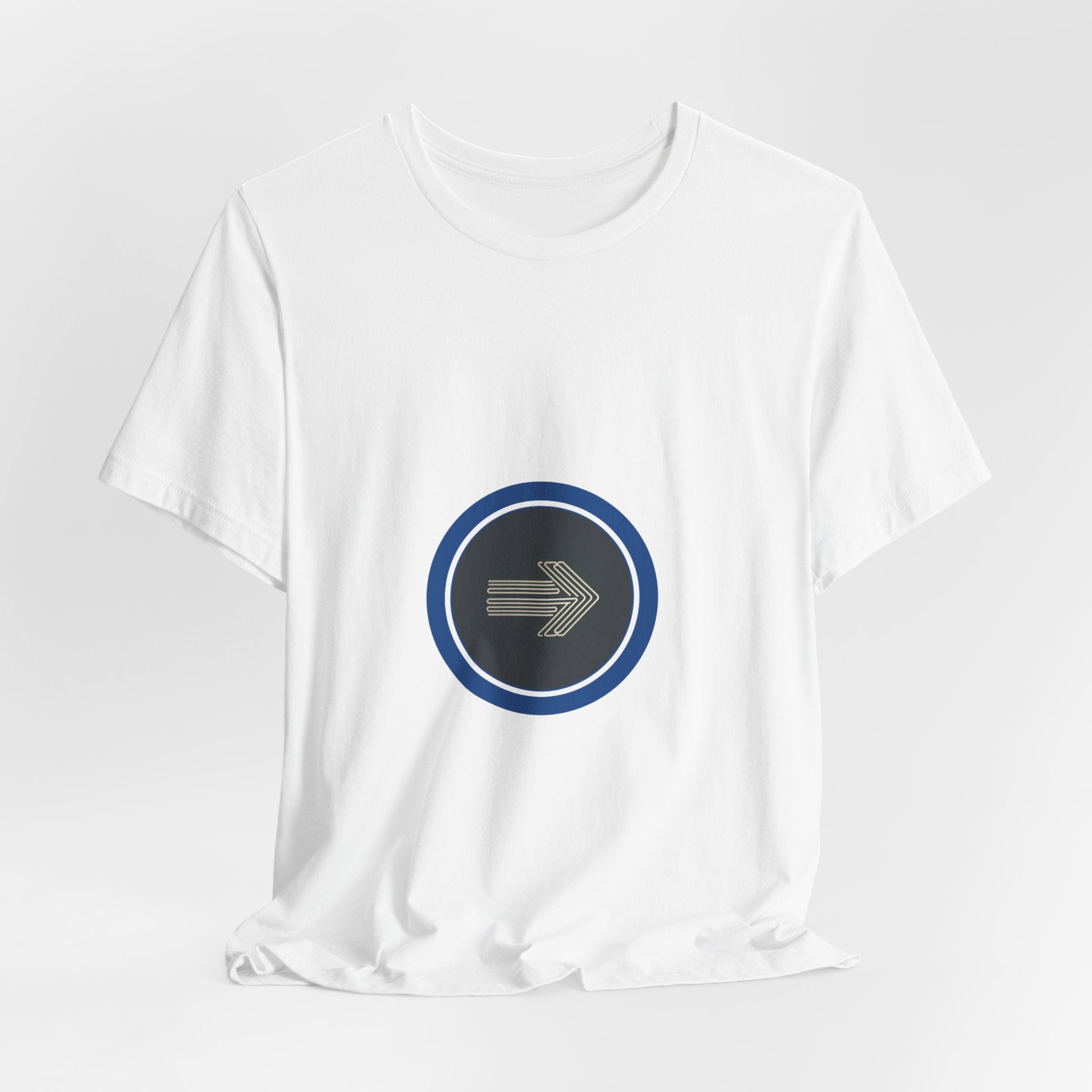 The Arrow Doesn't Look Back | Men's Motivational Graphic Target Arrow T-Shirt