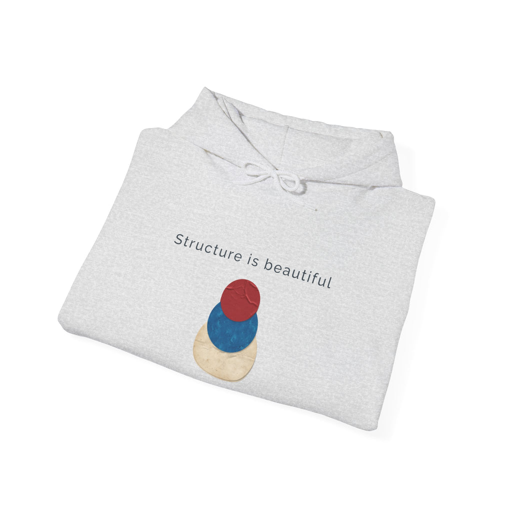 Structure Is Beautiful | Women's Motivational Graphic stacked circles Hoodie