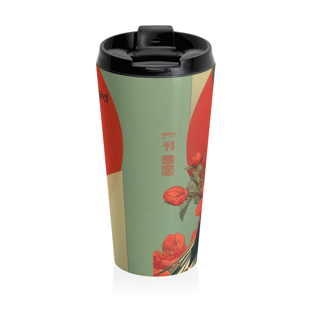 She Flies Forward Stainless Steel Travel Mug | Motivational Graphic Forward Flight