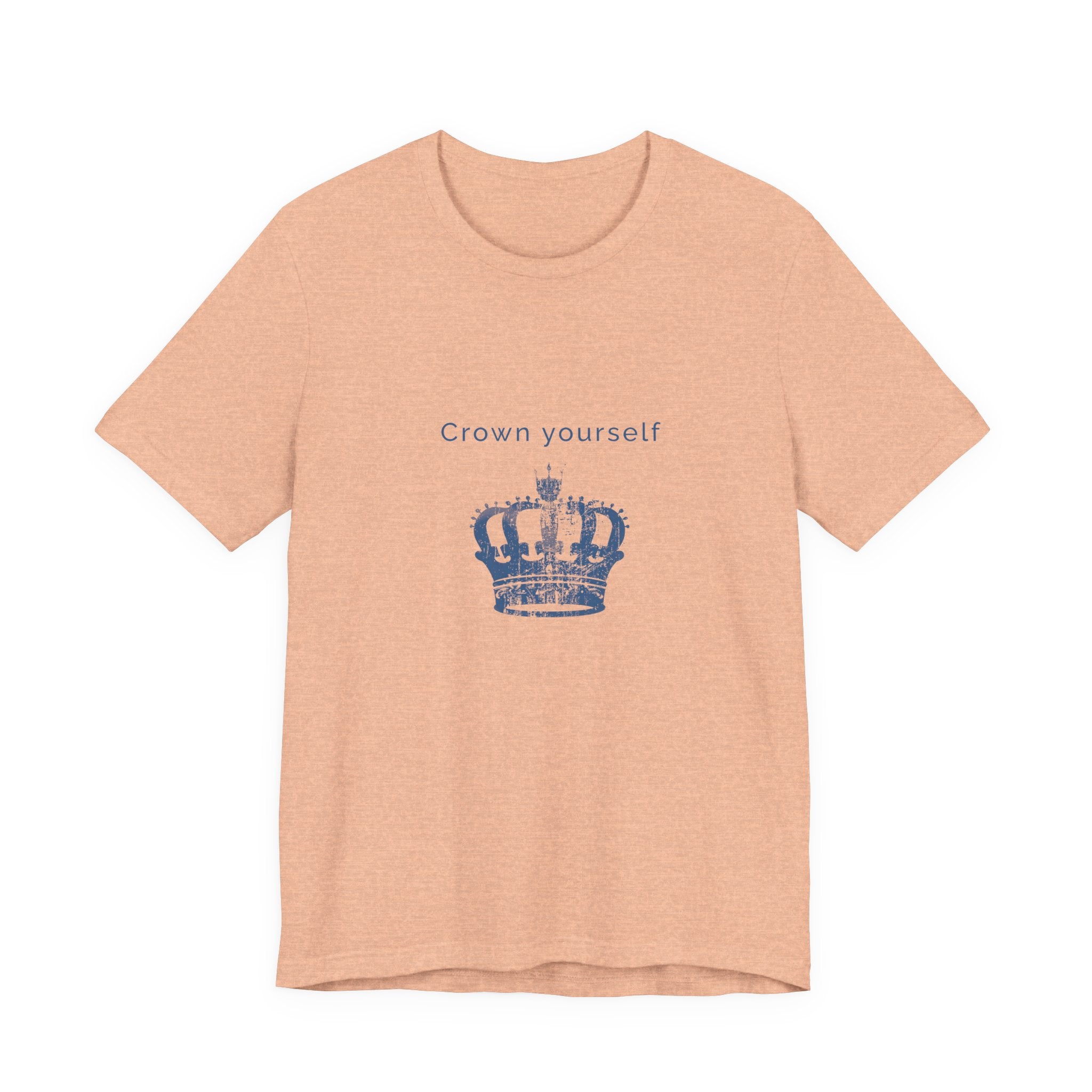 Crown Yourself | Women's Motivational Graphic Yellow Crown T-Shirt