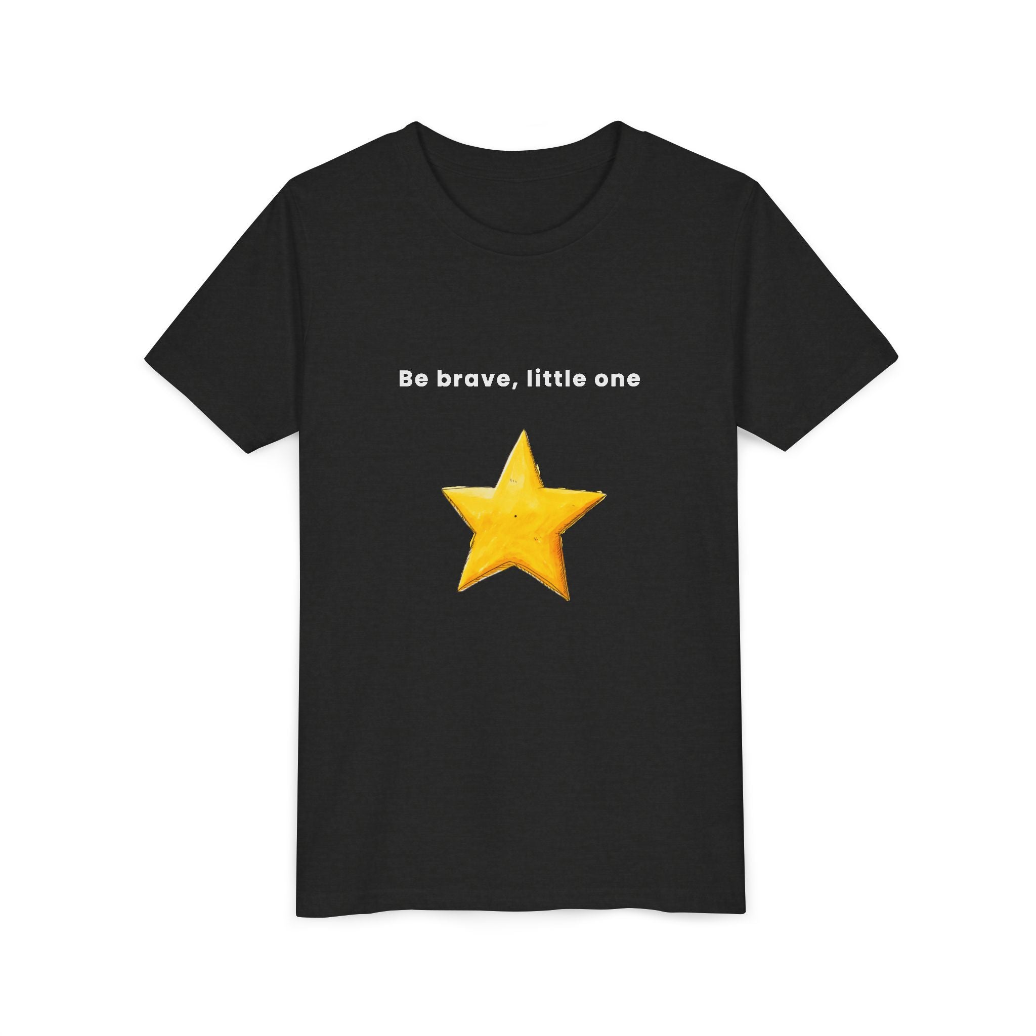Be Brave Little One | Kids Motivational Graphic Handdrawn Star T-Shirt
