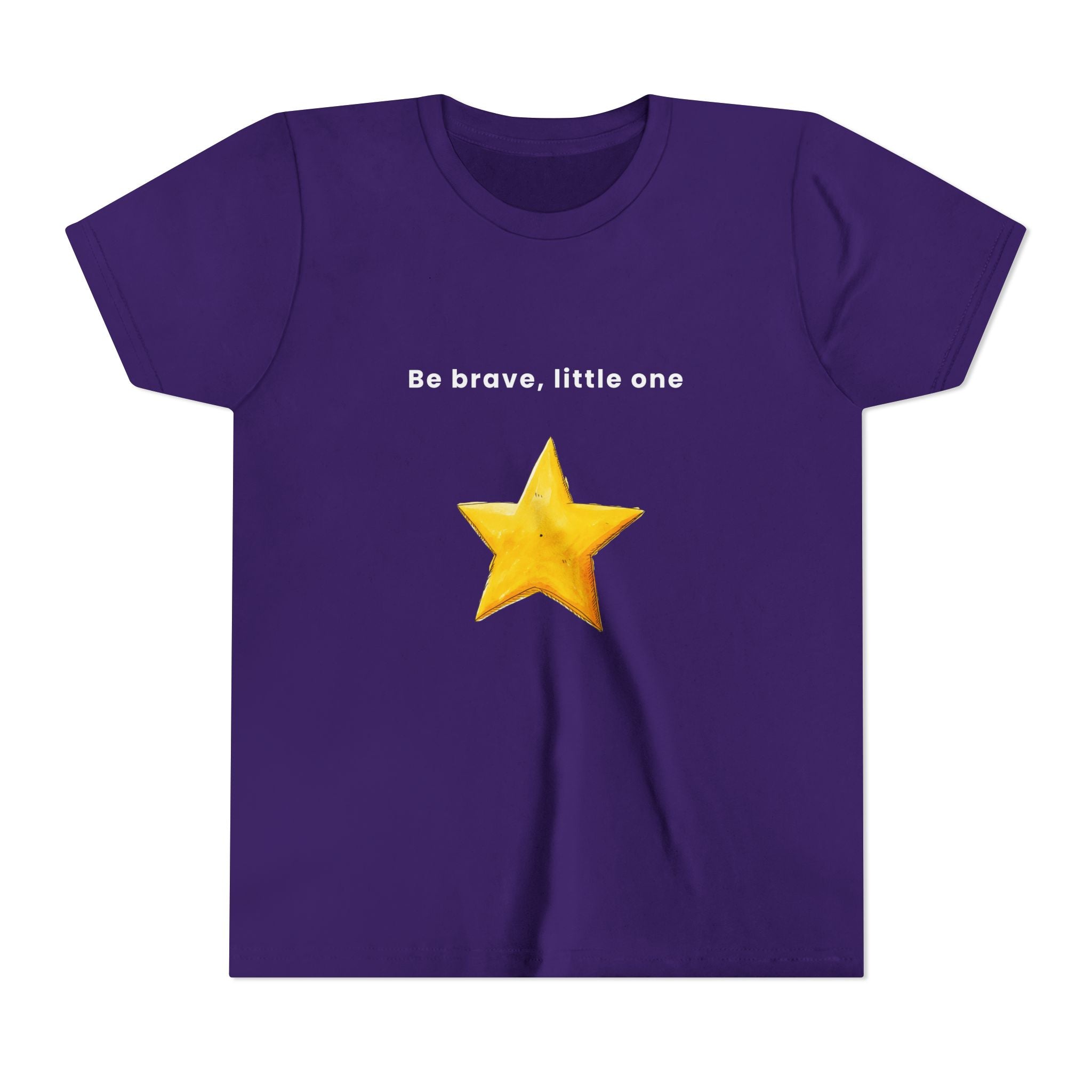 Be Brave Little One | Kids Motivational Graphic Handdrawn Star T-Shirt