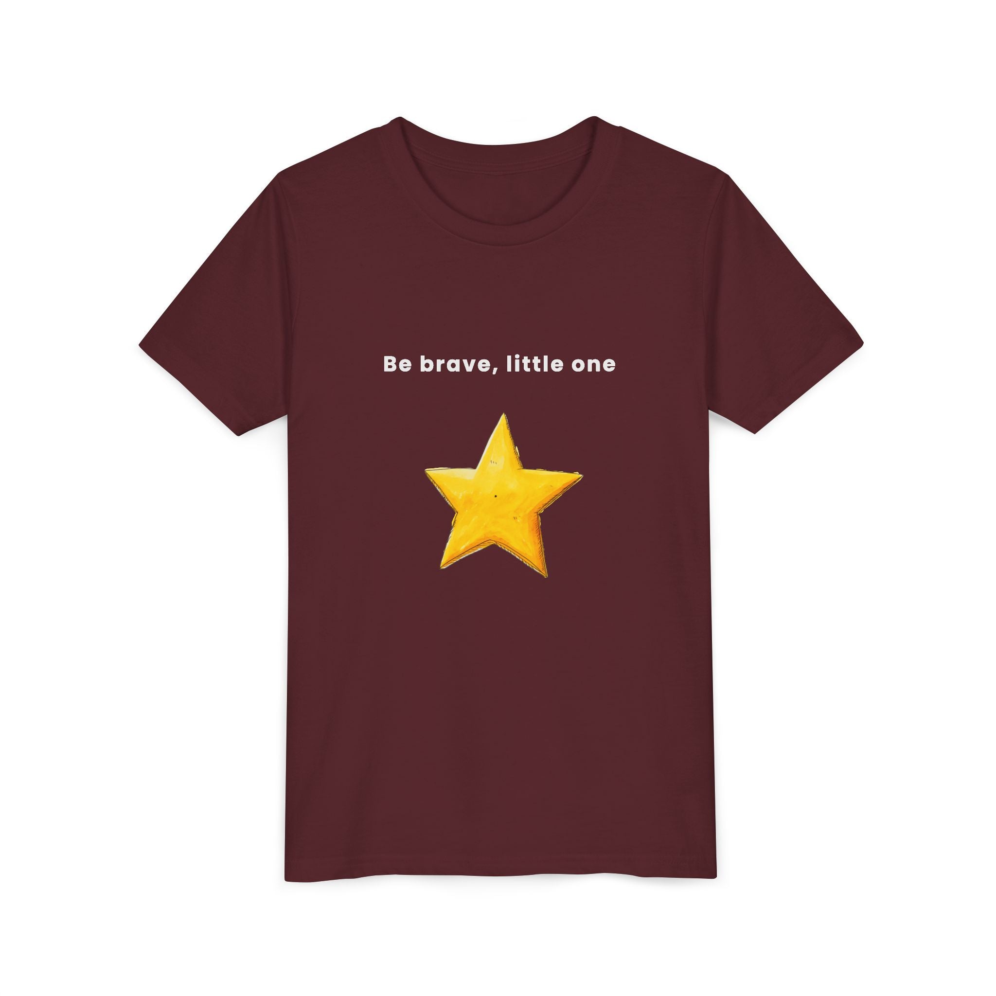 Be Brave Little One | Kids Motivational Graphic Handdrawn Star T-Shirt