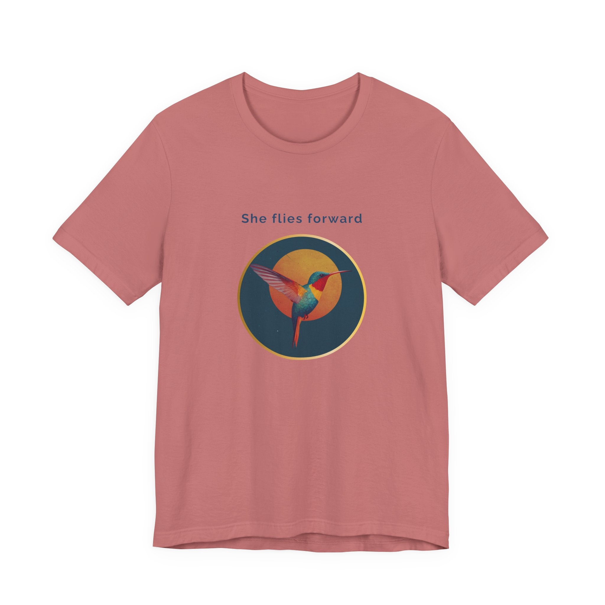 She Flies Forward | Women's Motivational Graphic Solar Flight T-Shirt
