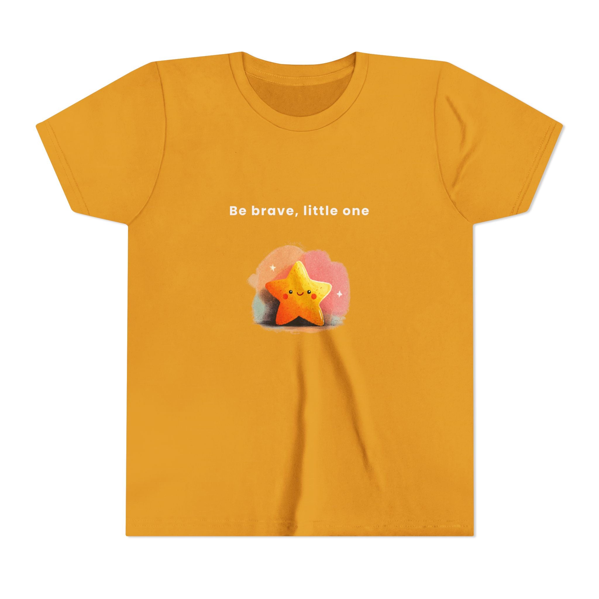 Be Brave Little One | Kids Motivational Graphic Soft Smile Star T-Shirt