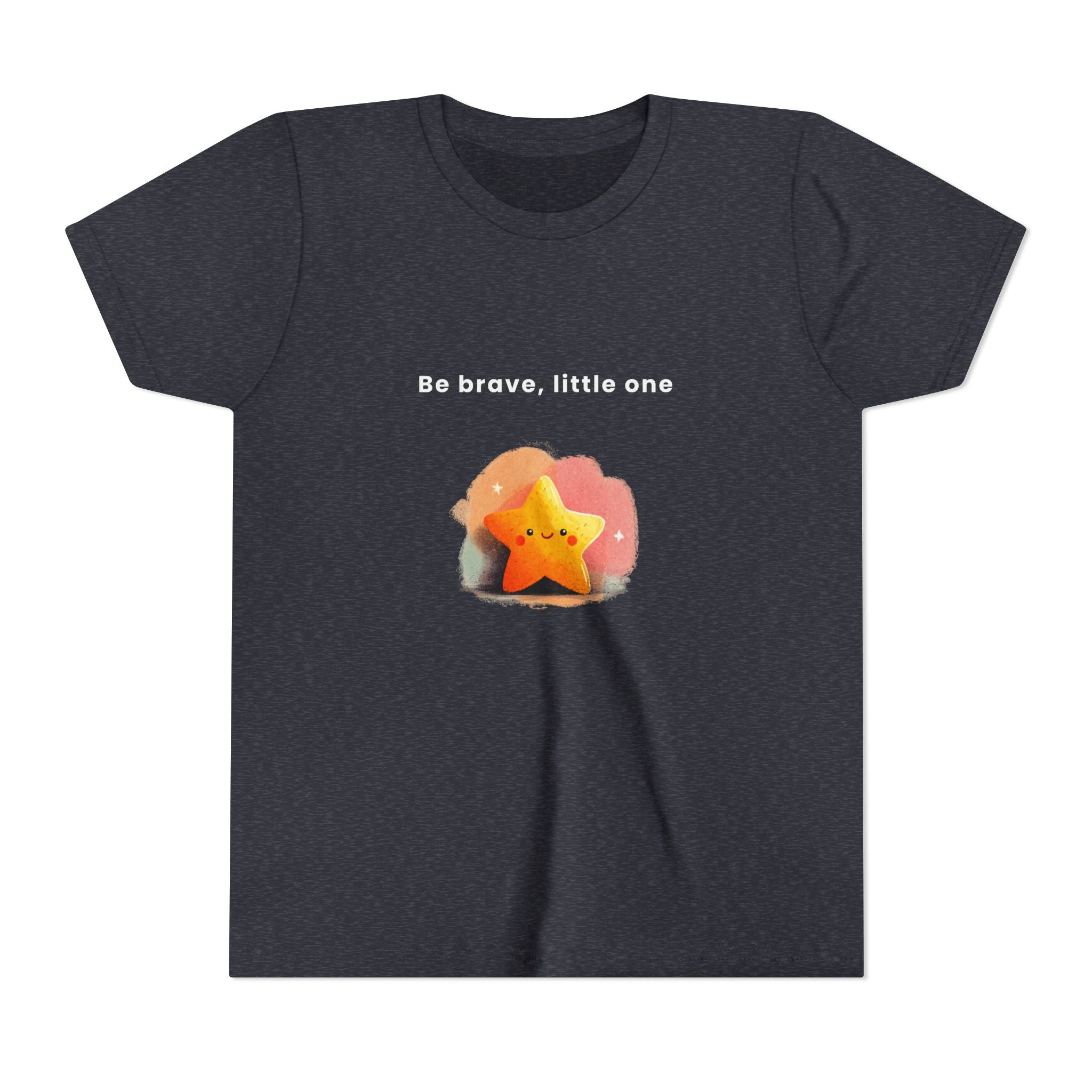 Be Brave Little One | Kids Motivational Graphic Soft Smile Star T-Shirt