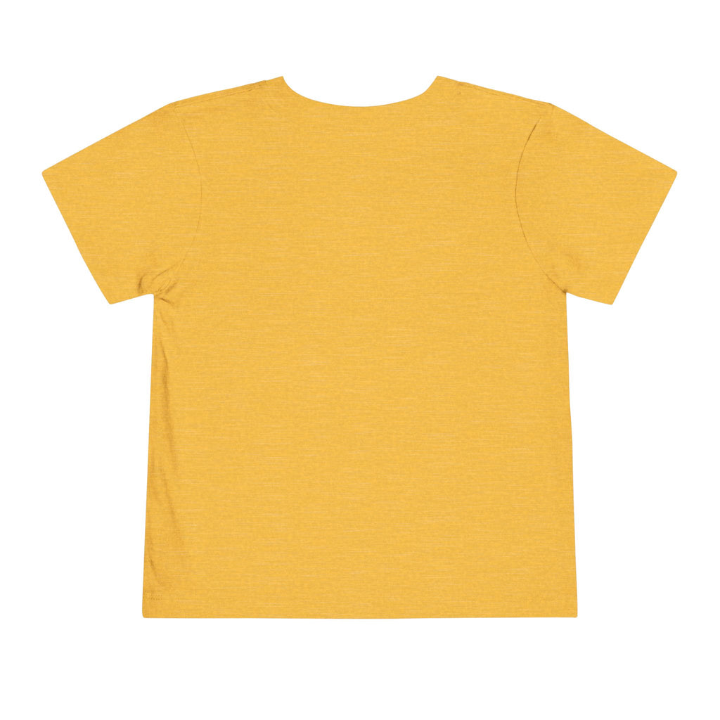 Be Brave Little One | Toddler Motivational Graphic White and Gold Star badge T-Shirt