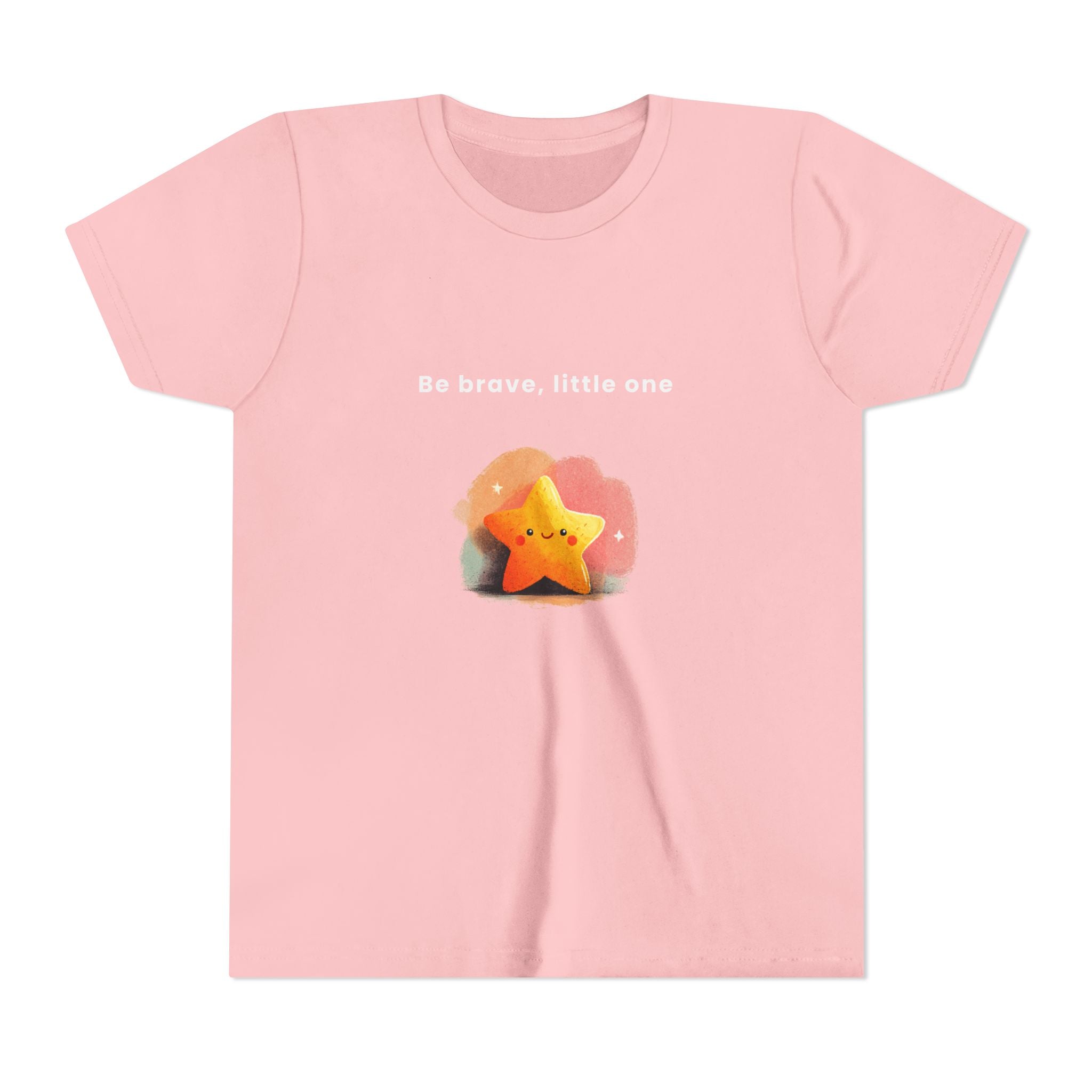 Be Brave Little One | Kids Motivational Graphic Soft Smile Star T-Shirt