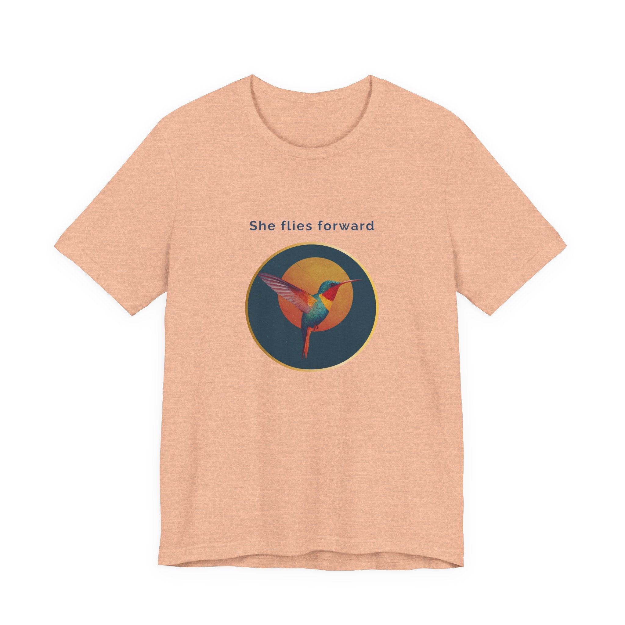 She Flies Forward | Women's Motivational Graphic Solar Flight T-Shirt