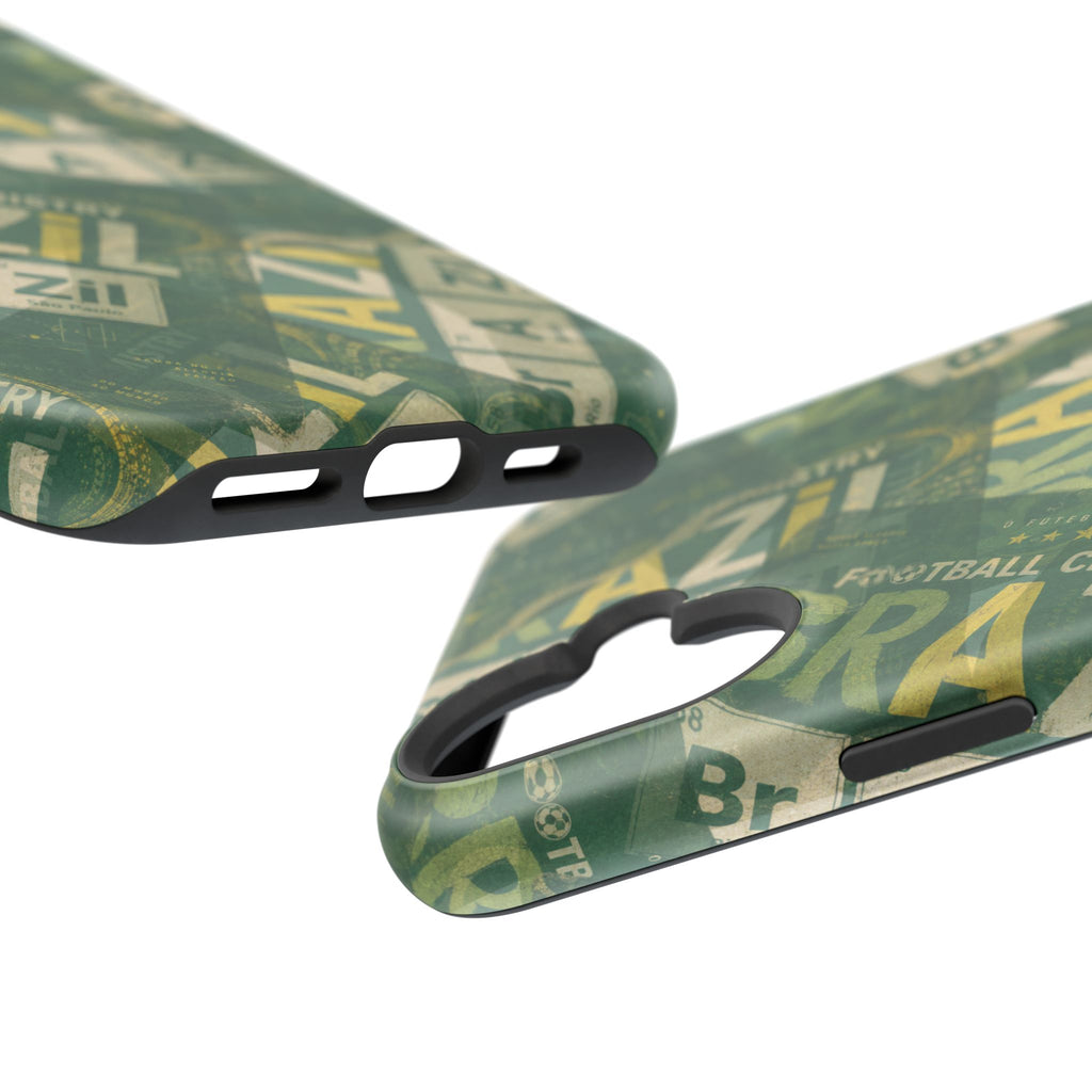Brazil Football Phone Case | Green, gold, and chemistry.