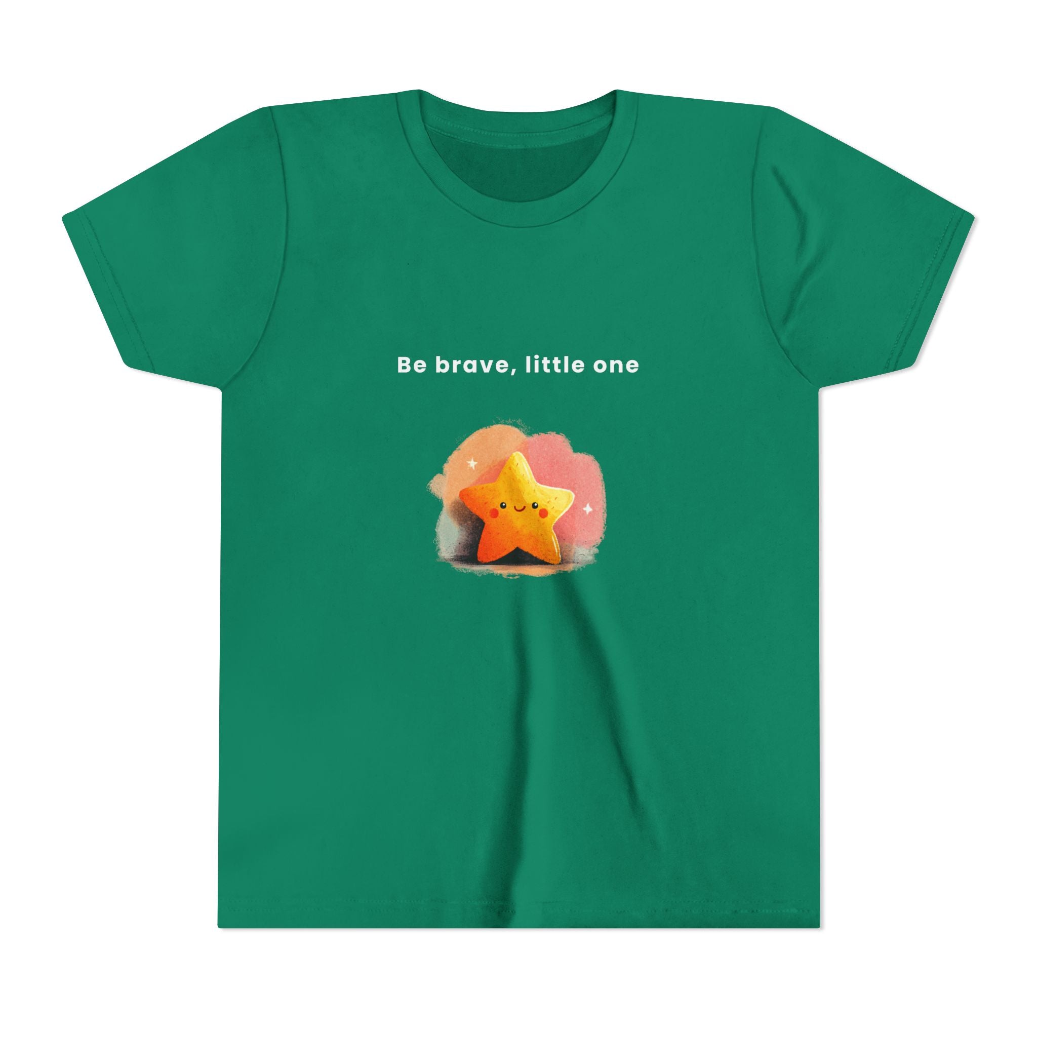 Be Brave Little One | Kids Motivational Graphic Soft Smile Star T-Shirt