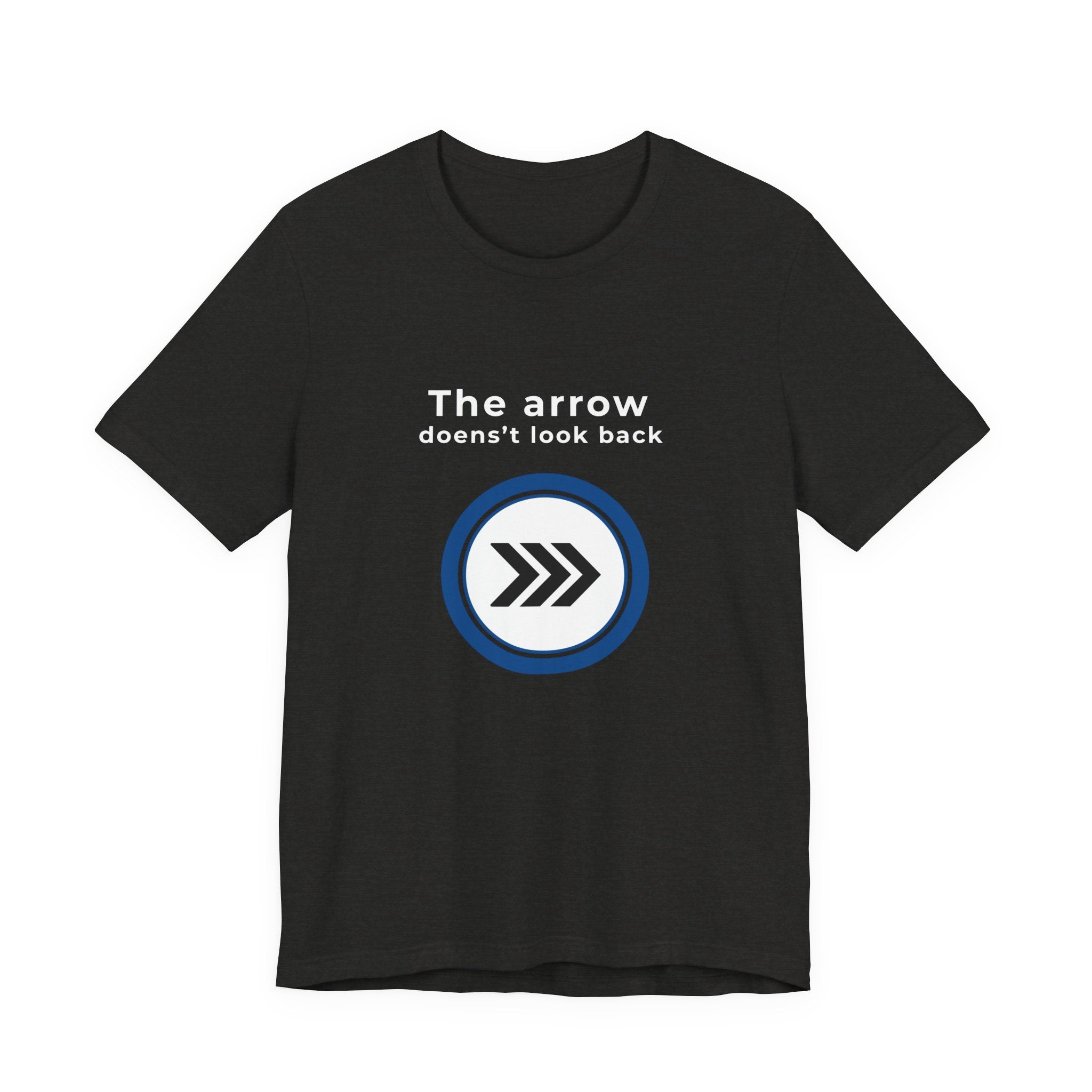Arrow Circle Graphic Tee — Minimalist Directional Logo T-Shirt
