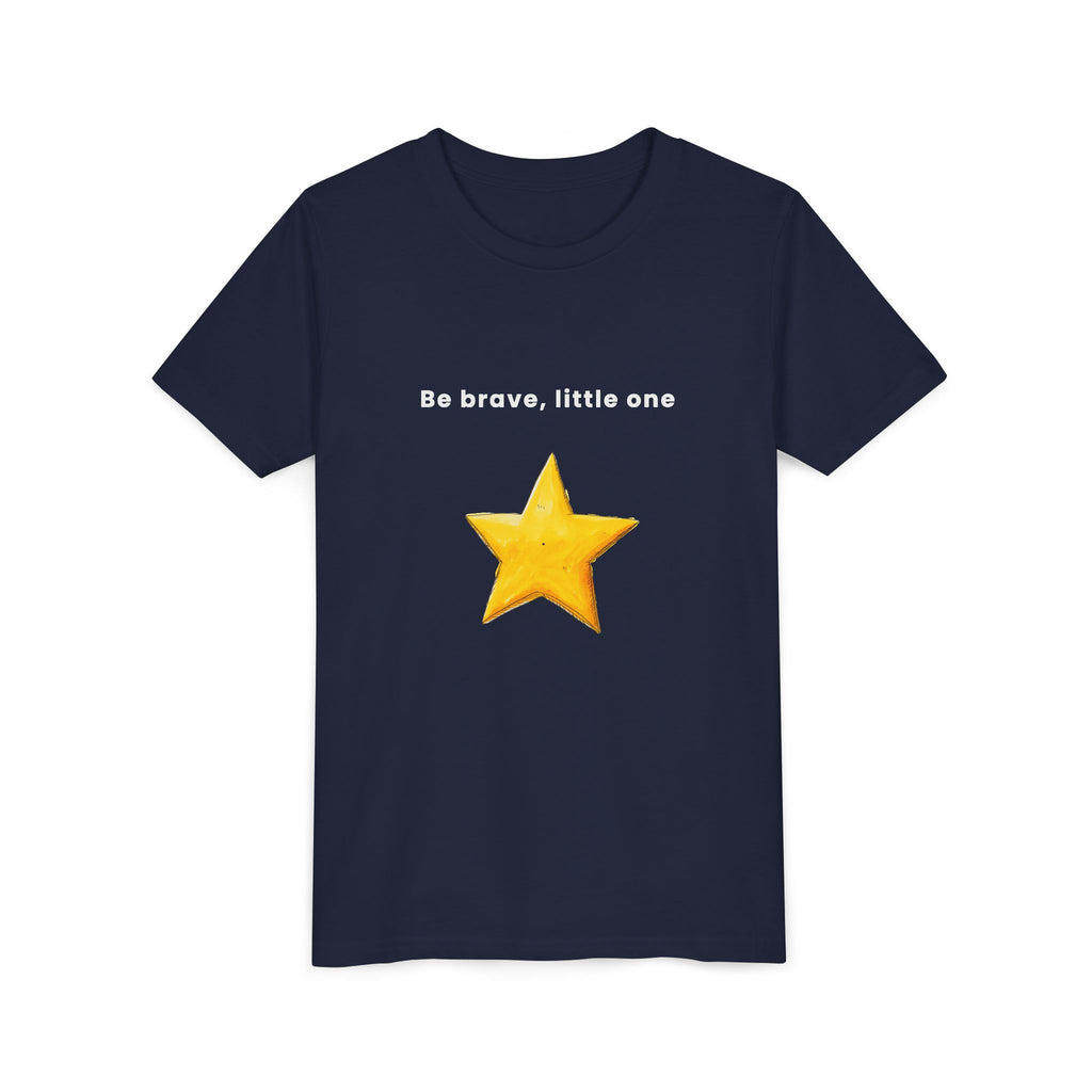Be Brave Little One | Kids Motivational Graphic Handdrawn Star T-Shirt