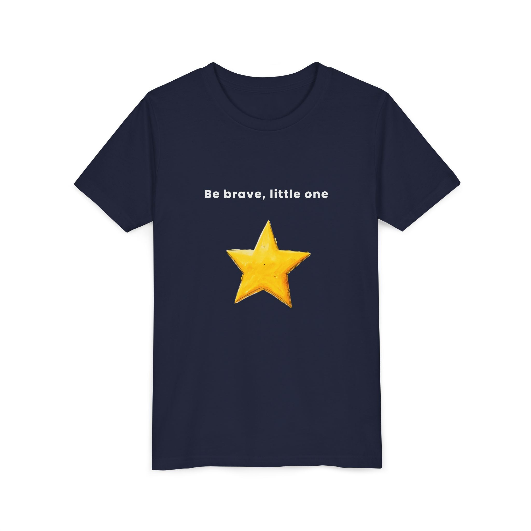 Be Brave Little One | Kids Motivational Graphic Handdrawn Star T-Shirt